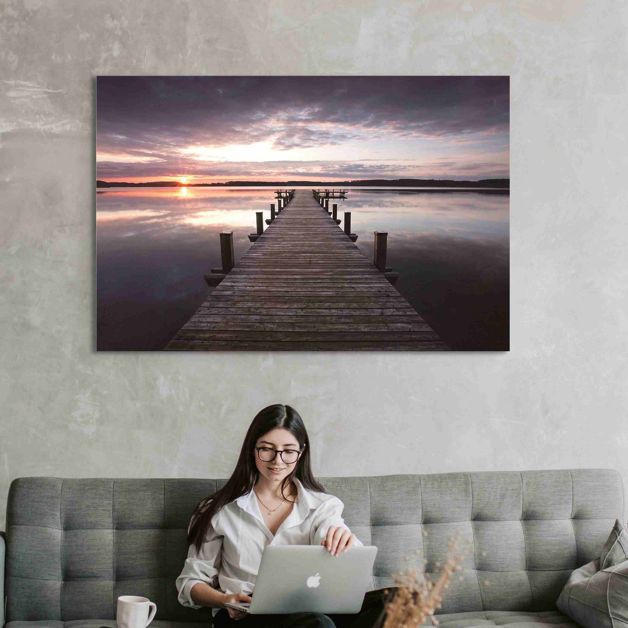 Plexiglas schilderij zonsondergang