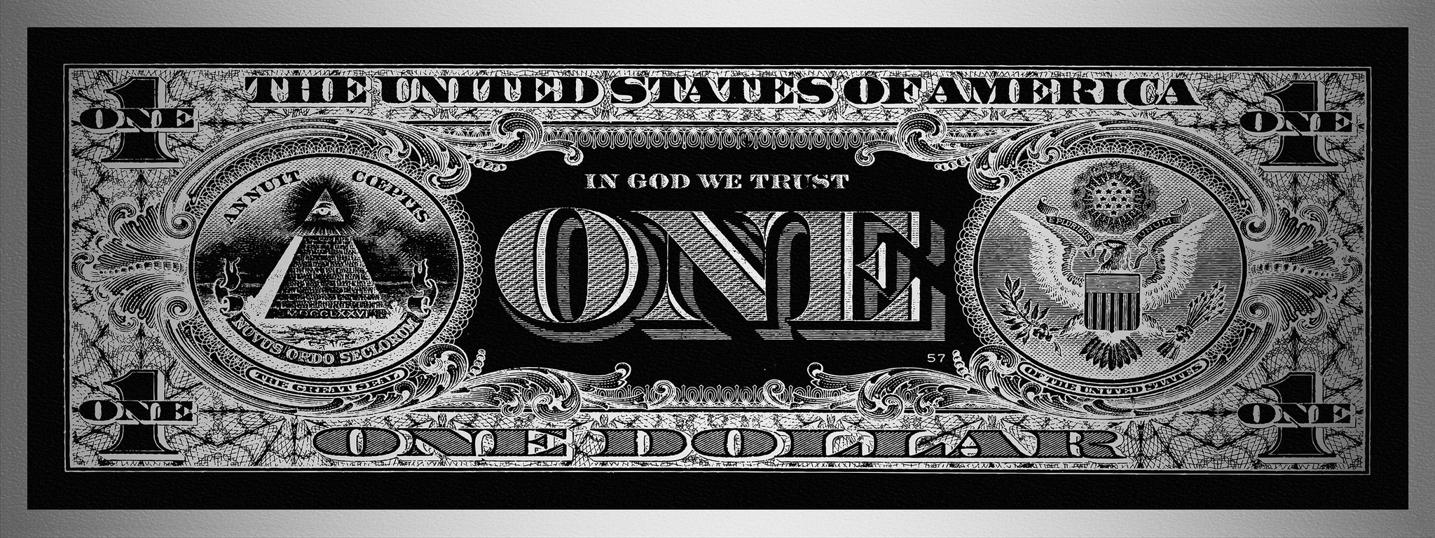 Plexiglas schilderij dollar