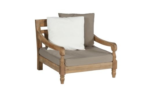 Kawan XL Lounge Stoel, recycled teak