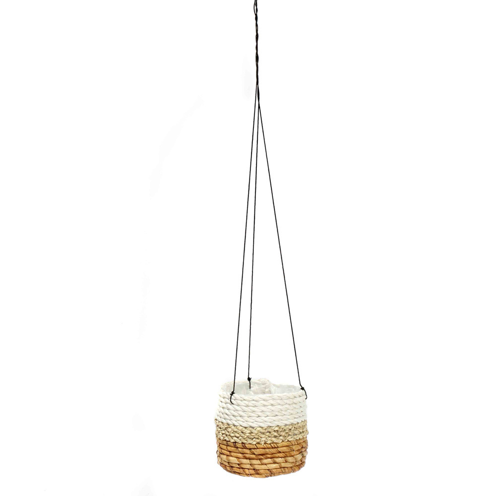 De bananenblad plantenhanger - natuurlijk wit