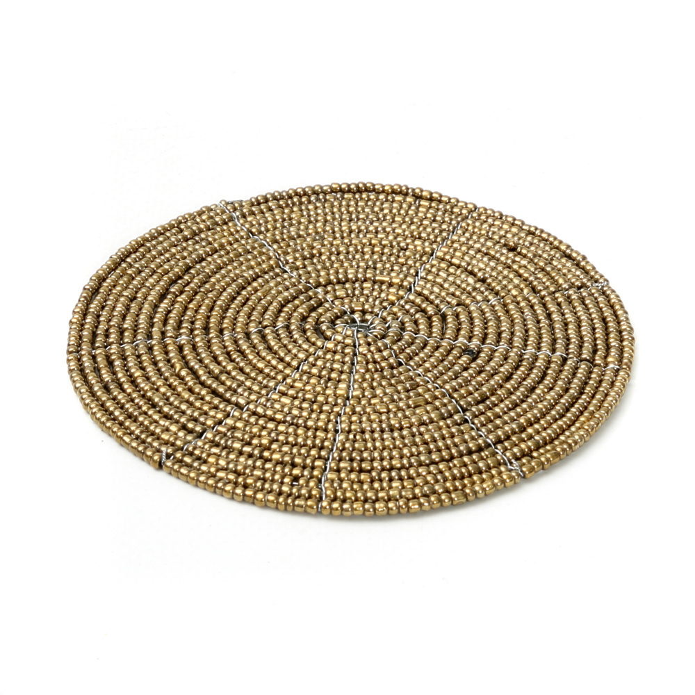 De Beaded Onderzetter - Goud
