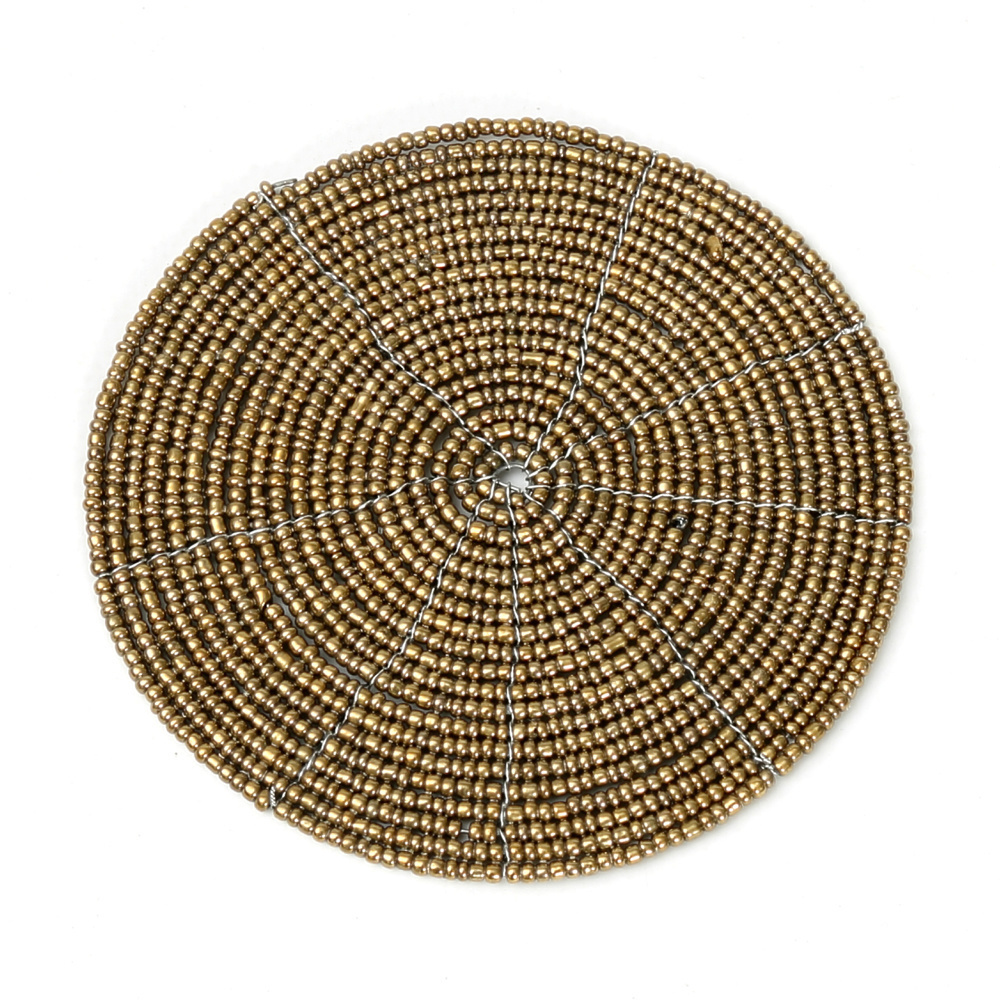 De Beaded Onderzetter - Goud