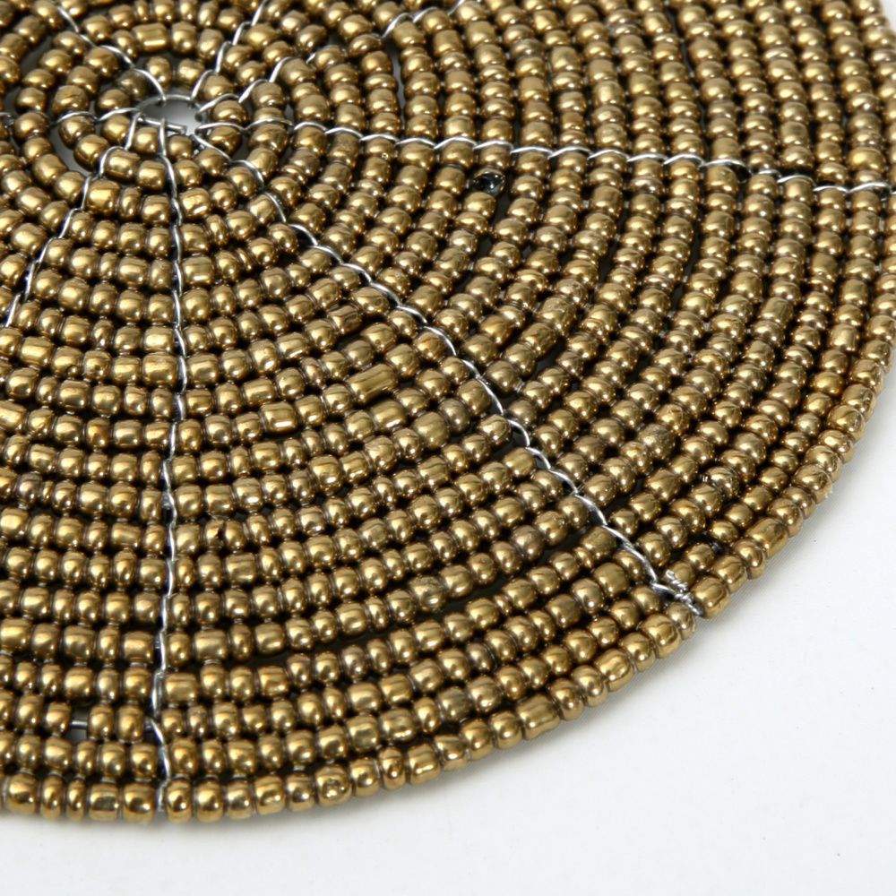 De Beaded Onderzetter - Goud