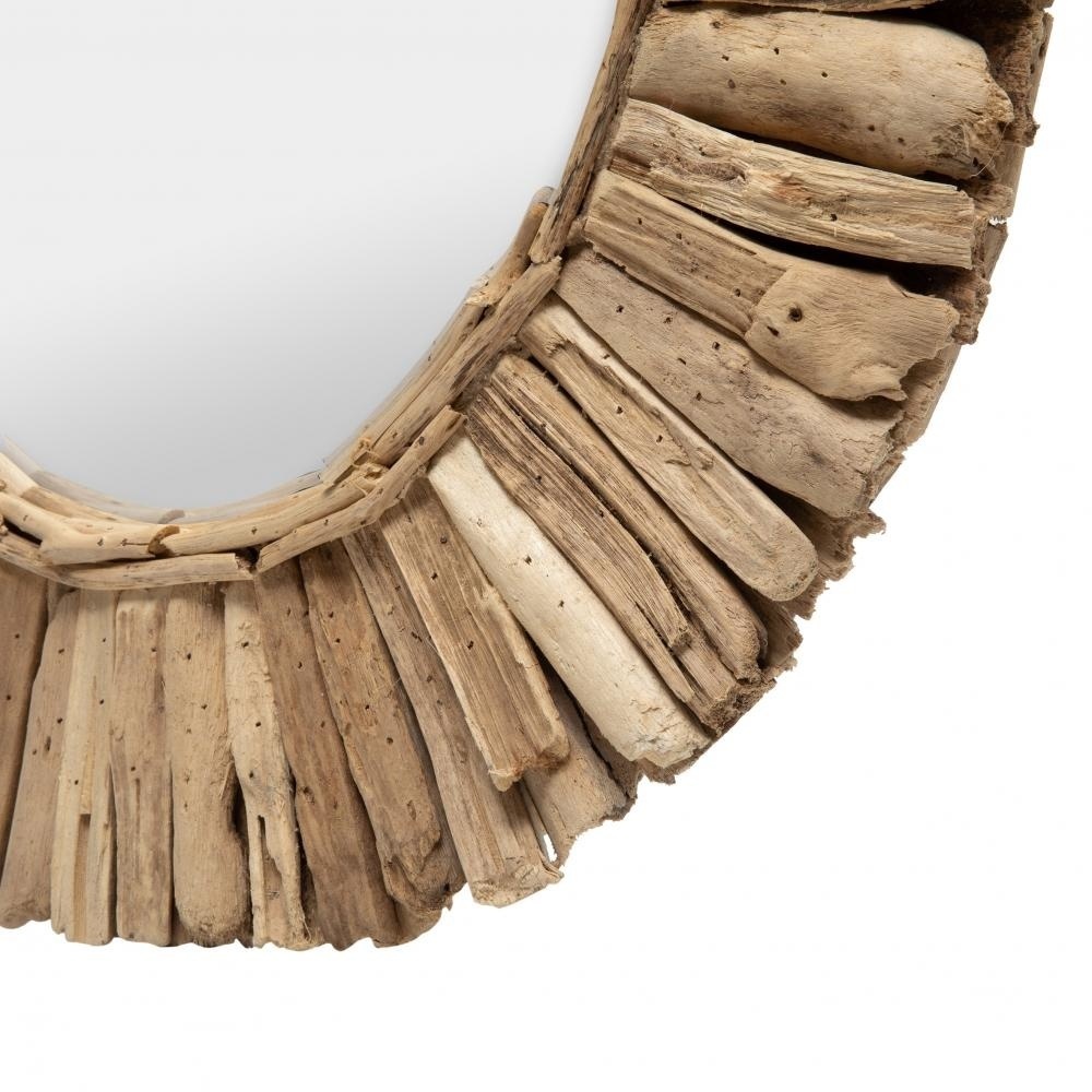 De Driftwood Crown Spiegel - Naturel - M