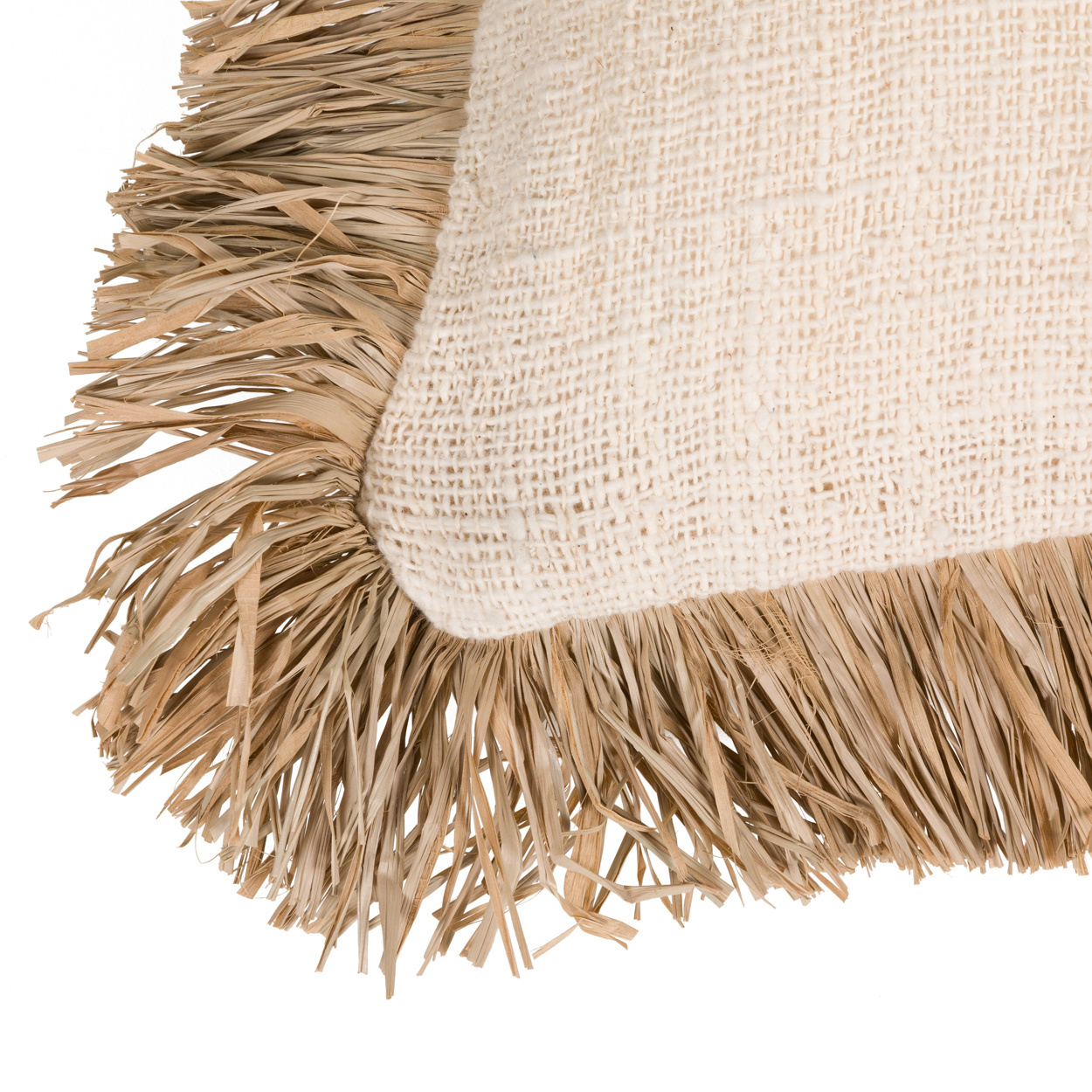 De Saint Tropez Kussenhoes - Naturel Wit - 60x60
