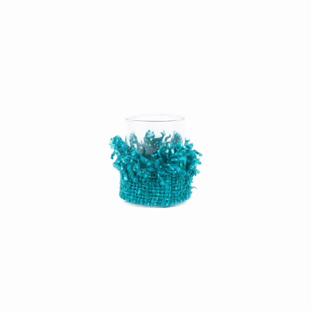 De Oh My Gee Kaarsenhouder - Aqua - M - Set van 4