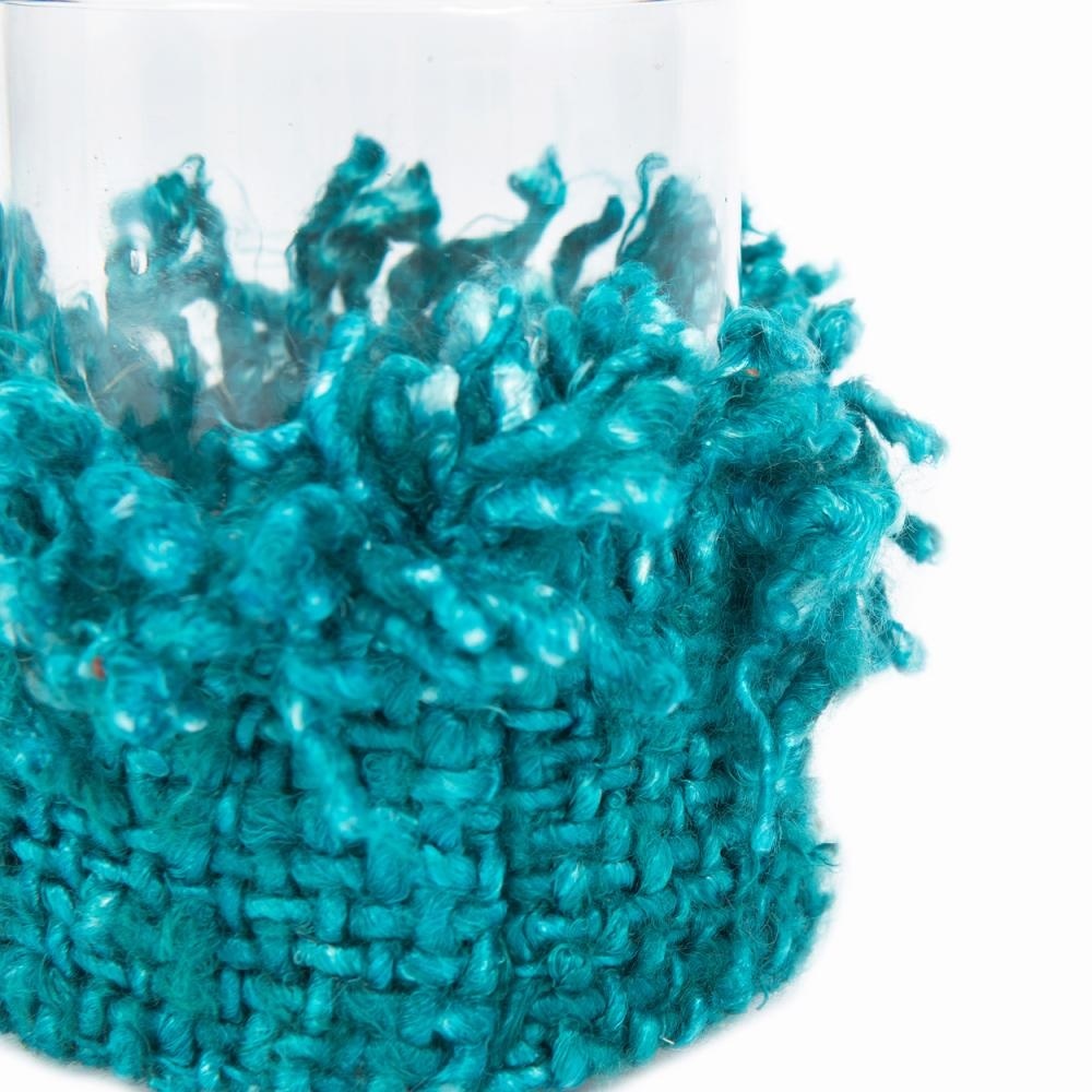De Oh My Gee Kaarsenhouder - Aqua - M - Set van 4