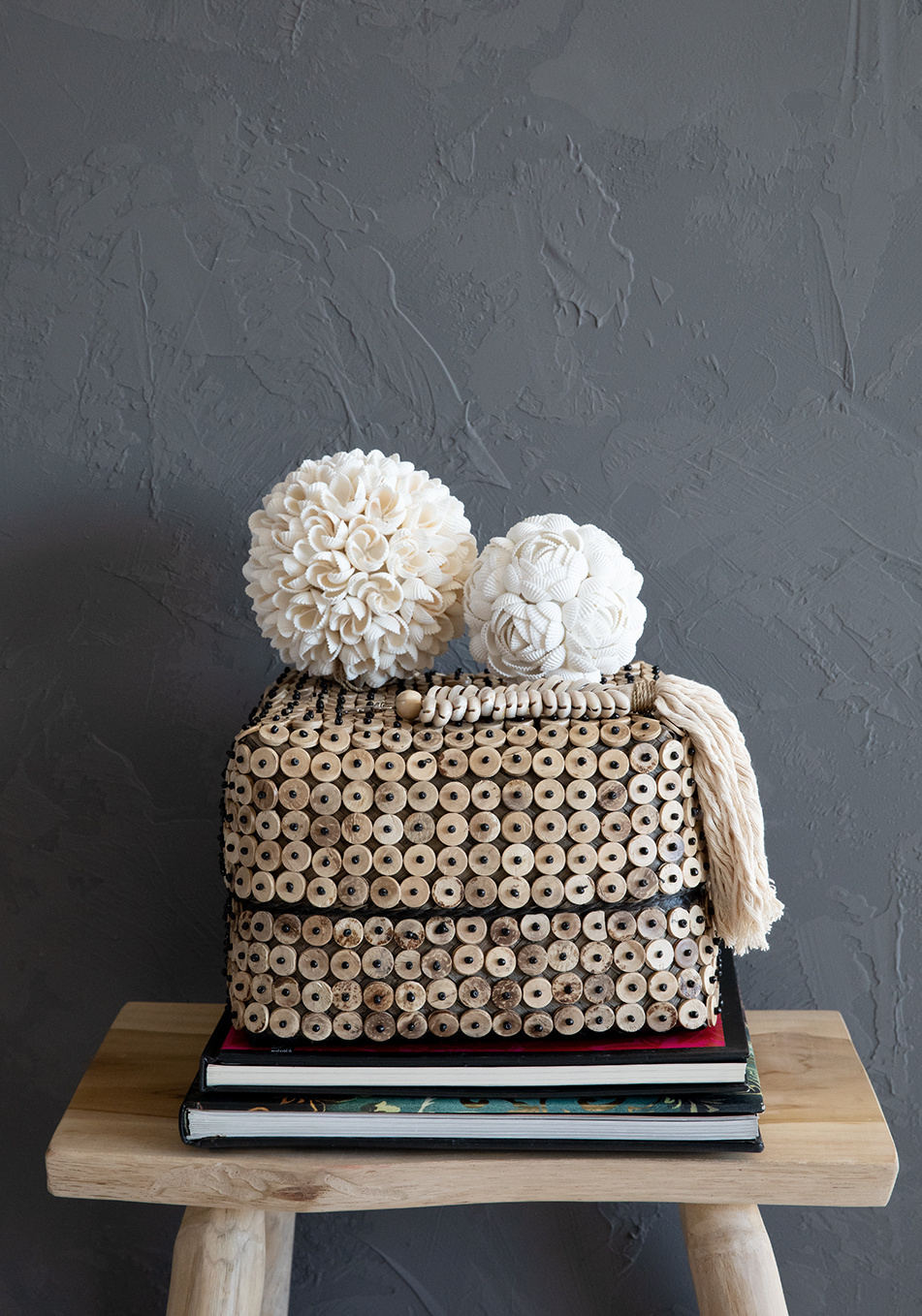 De Flower Shell Balhanger - Wit - L