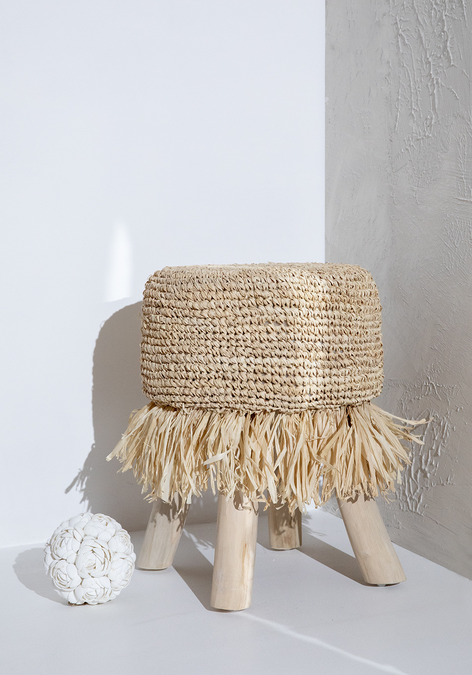 De Flower Shell Balhanger - Wit - L