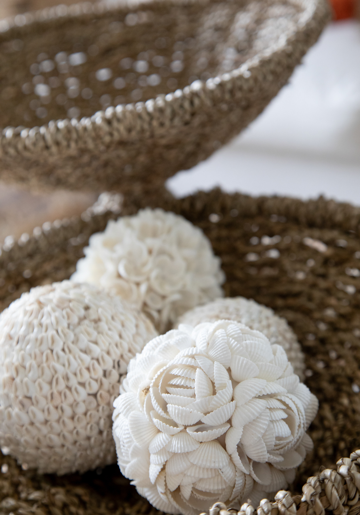 De Flower Shell Balhanger - Wit - L