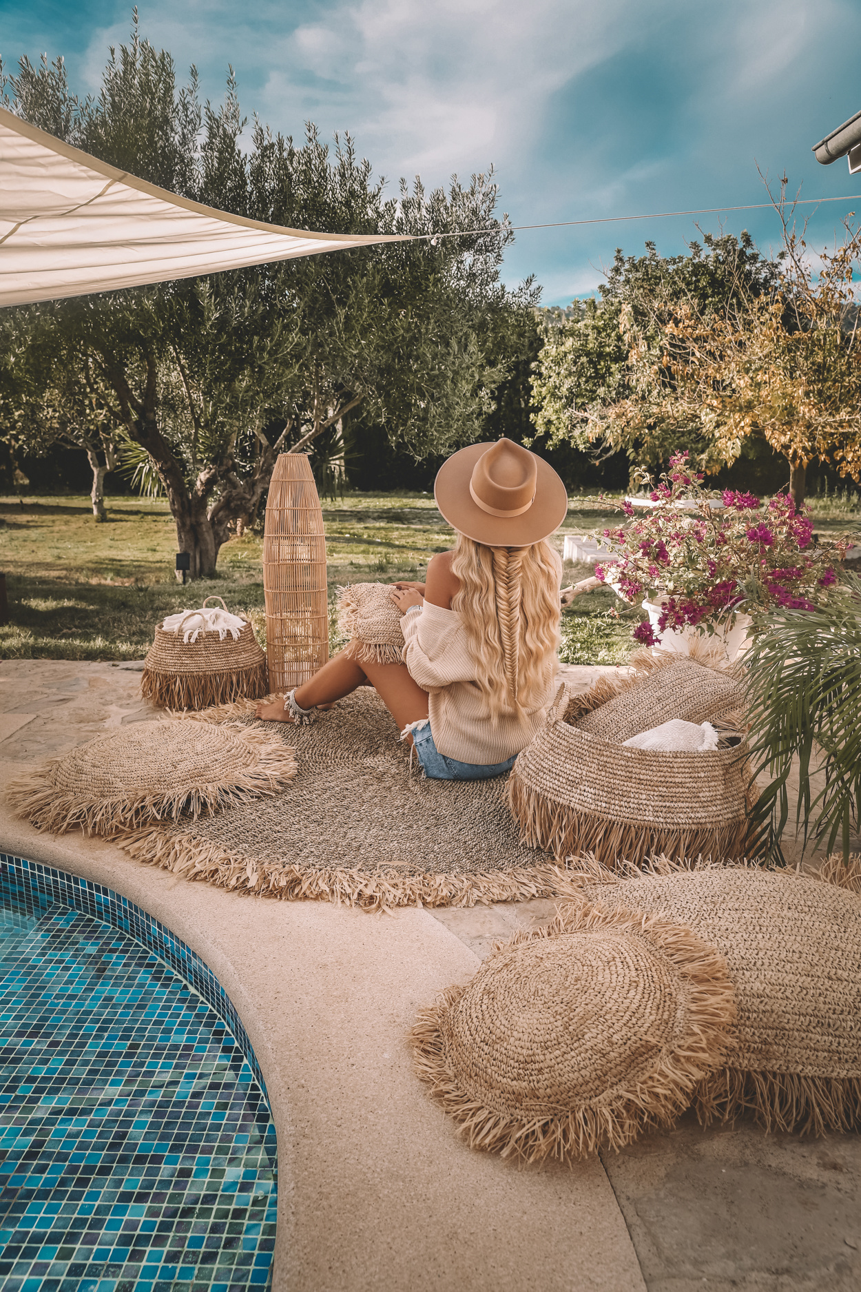 De Raffia Deluxe Manden - Naturel - Set van 2