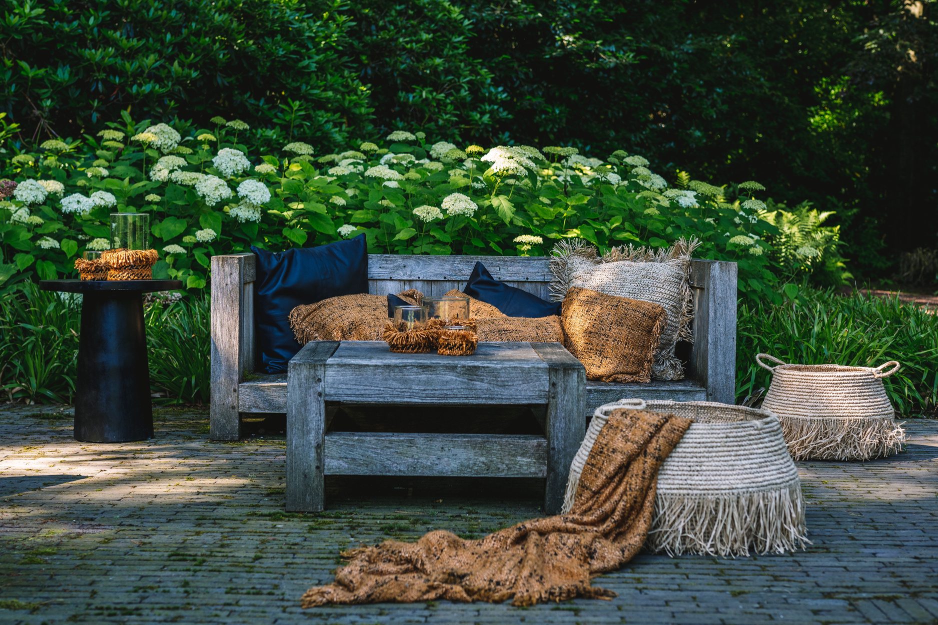 De Raffia Deluxe Manden - Naturel - Set van 2