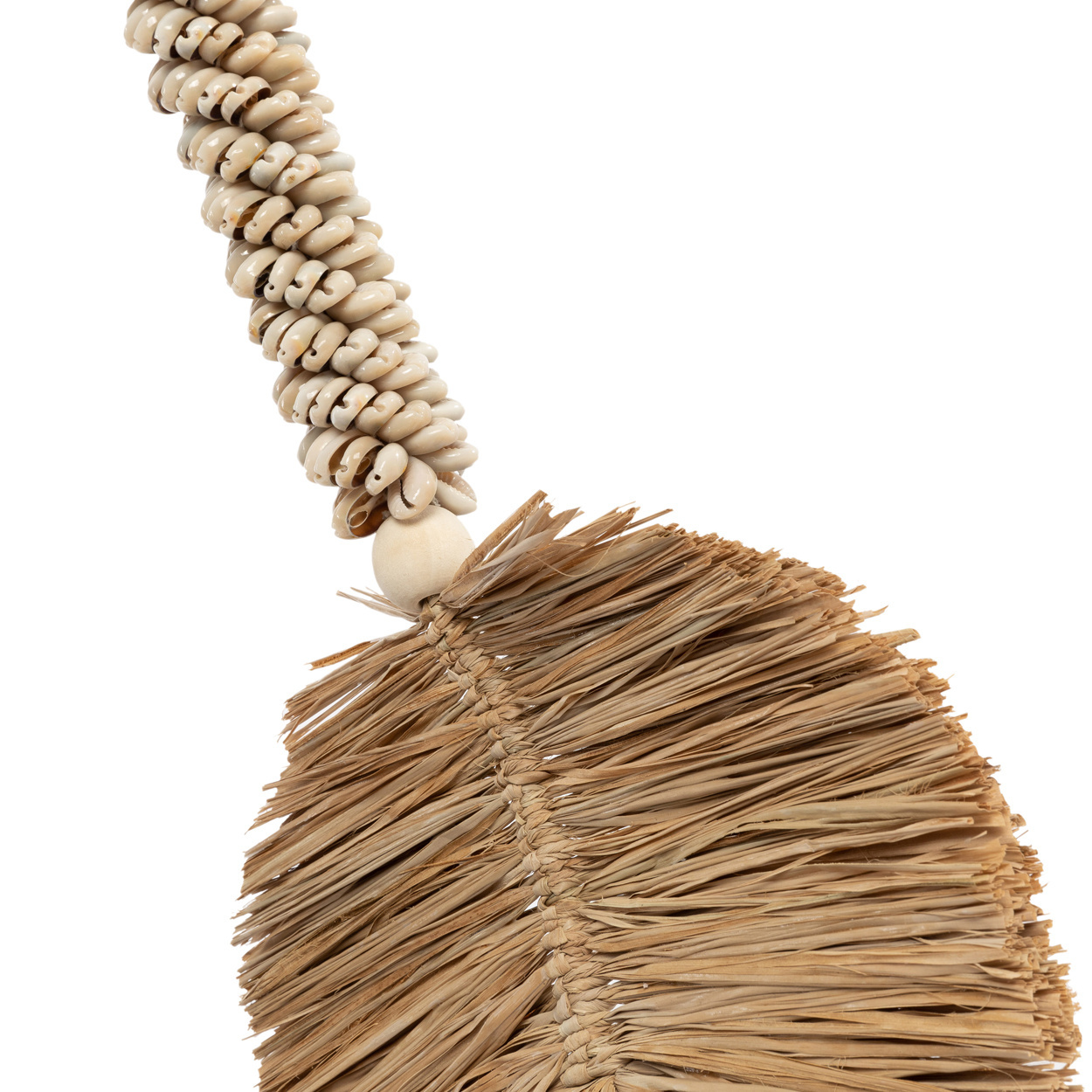 De Raffia & Schelpen Hangdecoratie - Crème Naturel