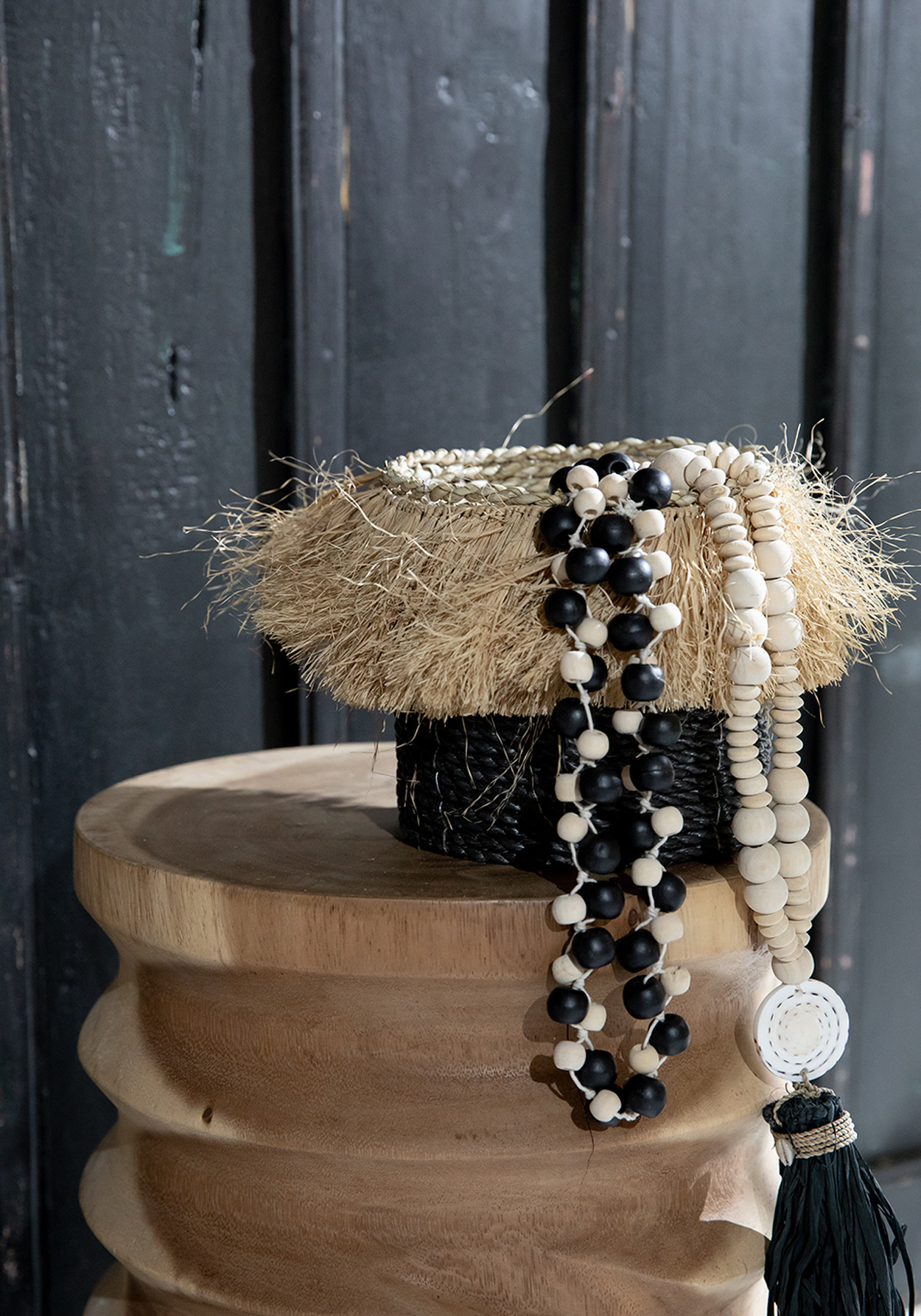 De Canggu Halsketting - Naturel Zwart