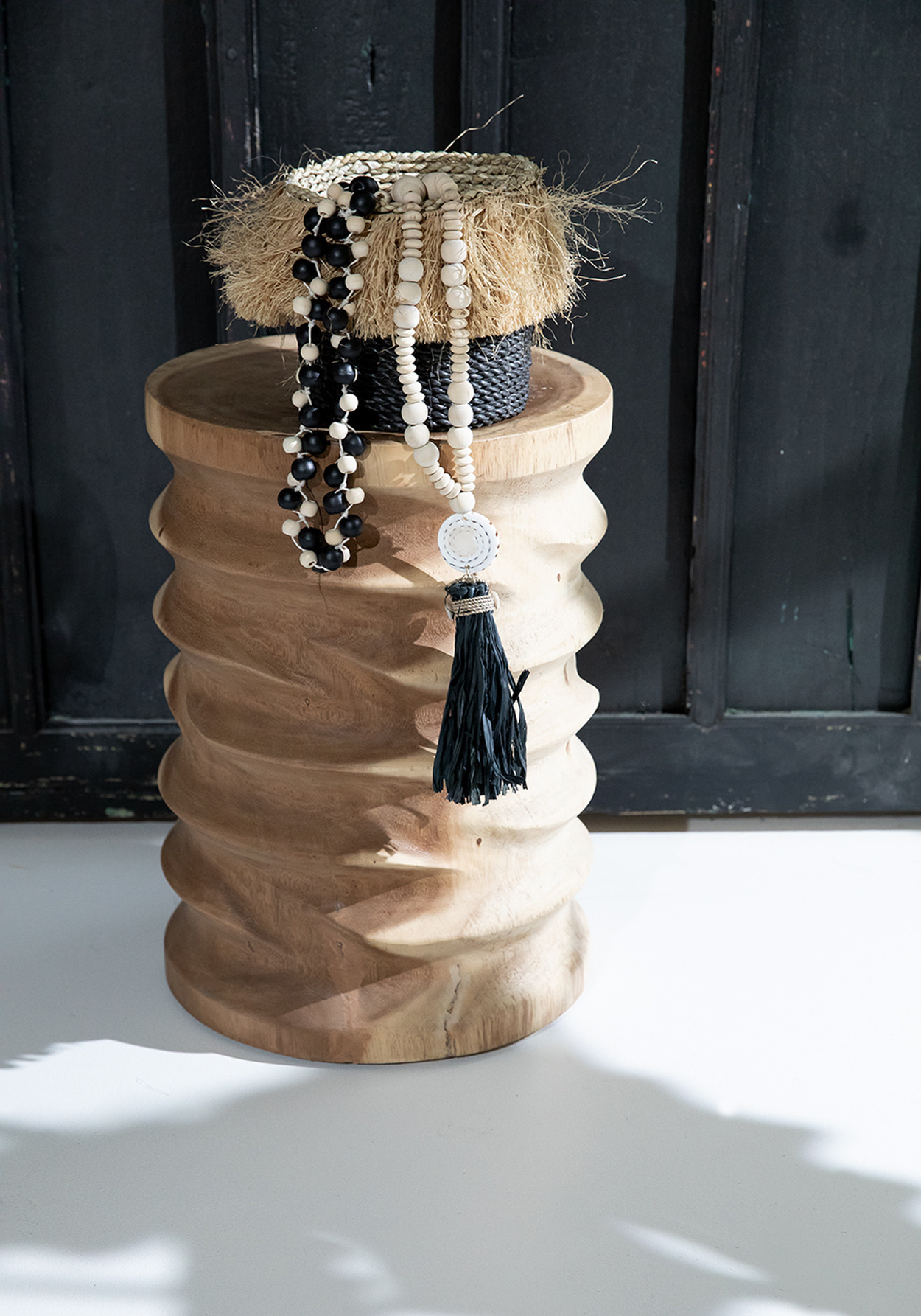 De Canggu Halsketting - Naturel Zwart