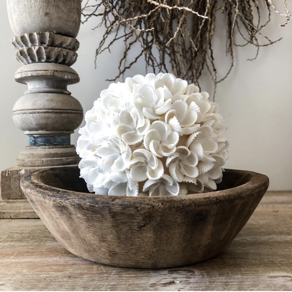 De Flower Shell Balhanger - Wit - M