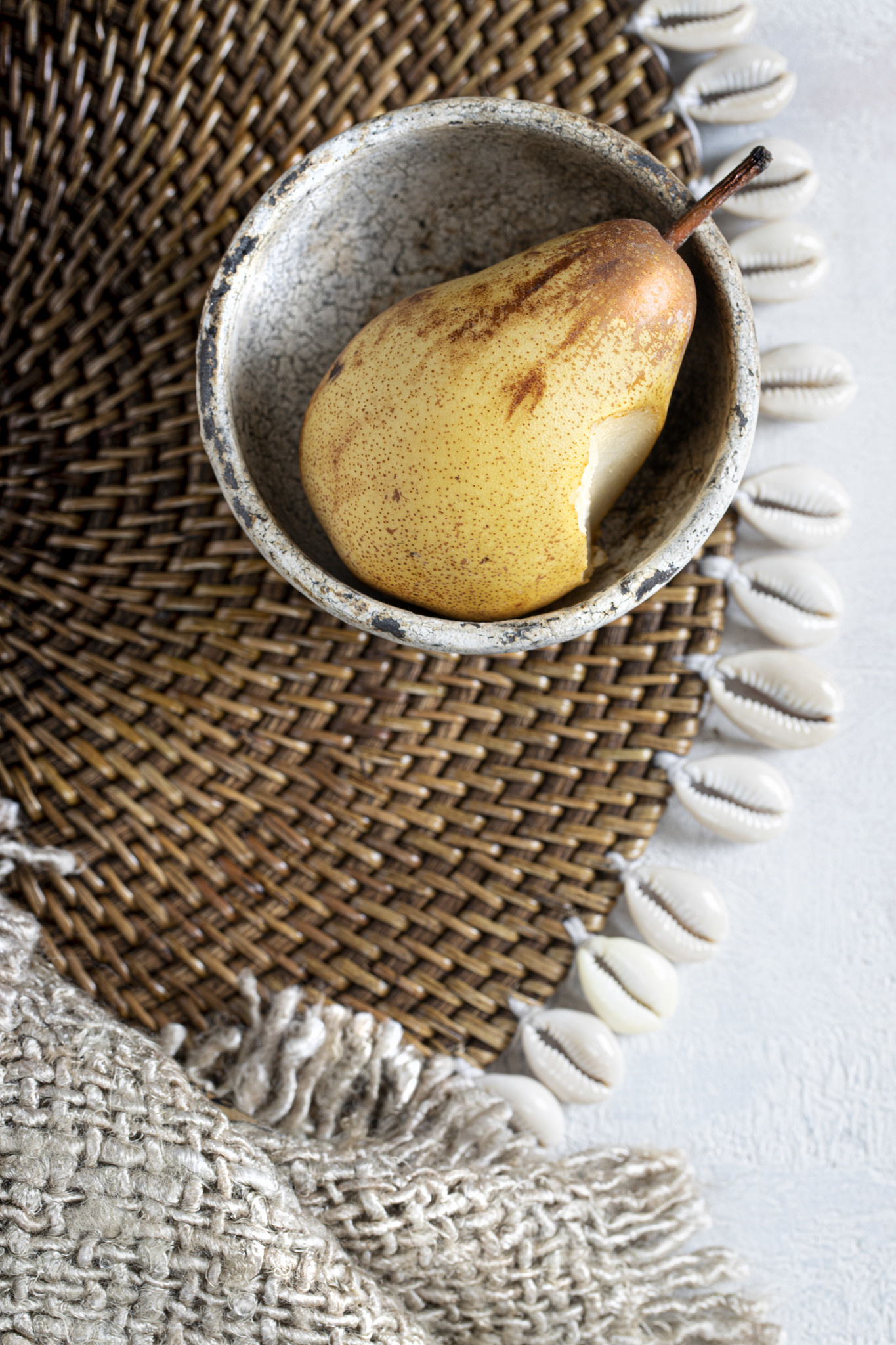 De Colonial Shell Placemat - Naturel Bruin