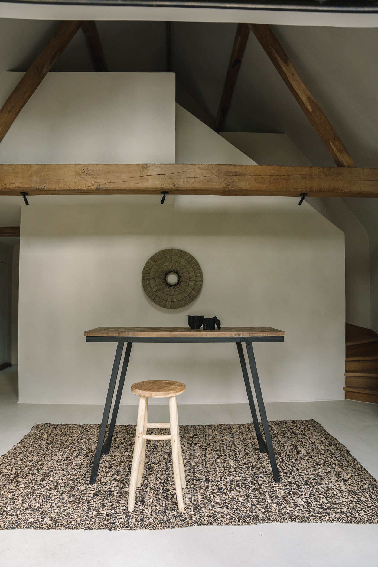 De Mengdong Muur Deco - Naturel Zwart