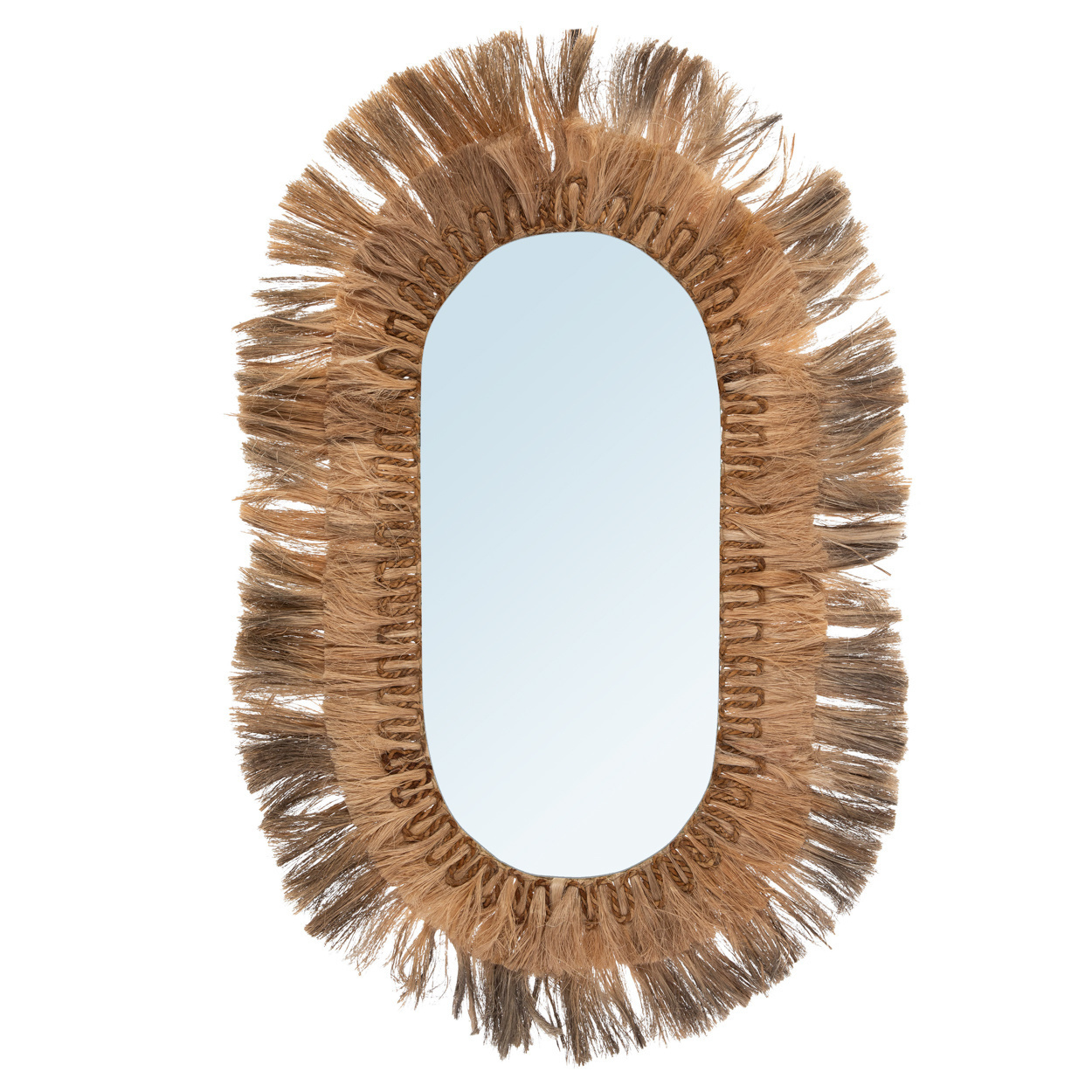 De Huge Oval Spiegel - Naturel - XL