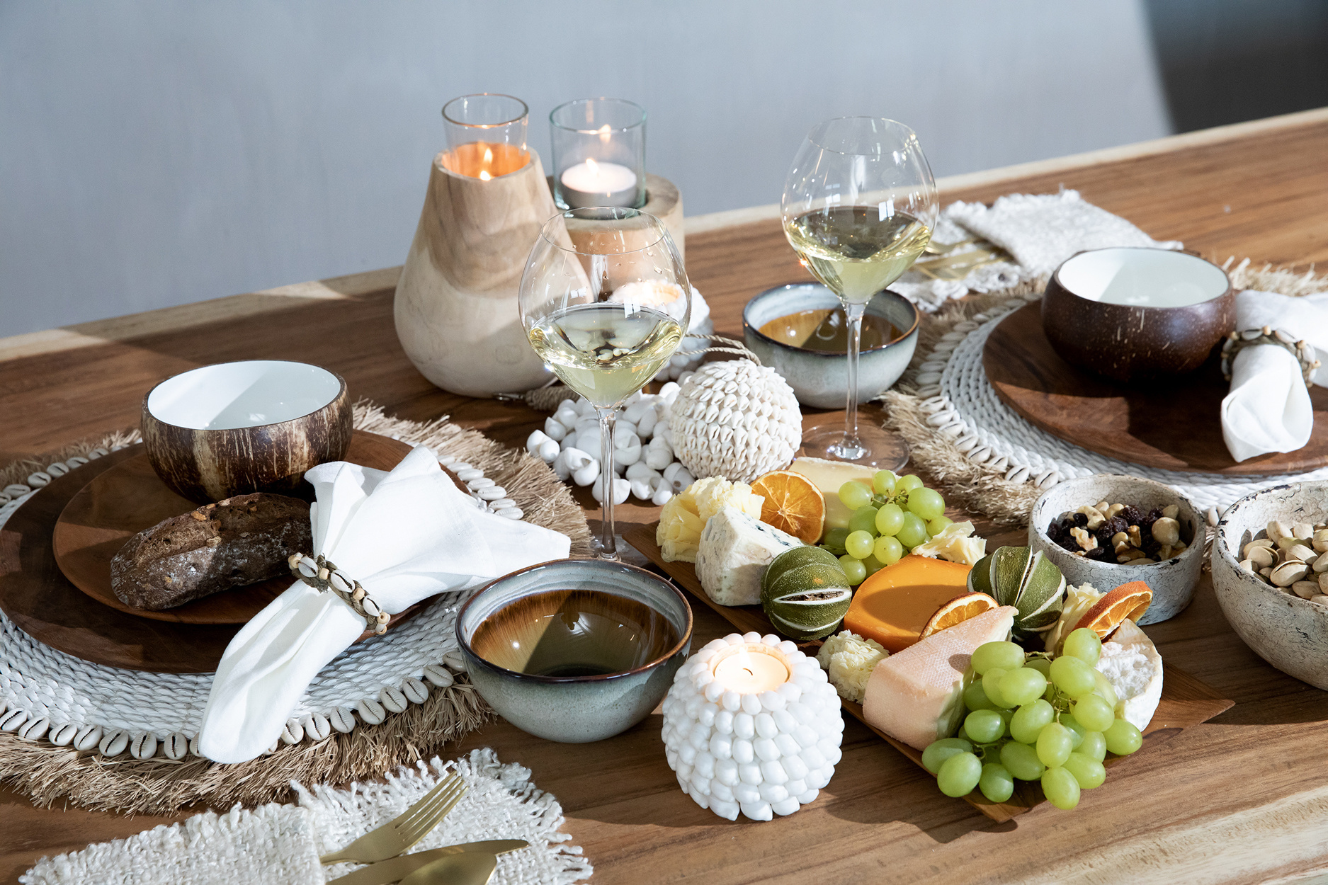 De Teak Root Rond Bord - L