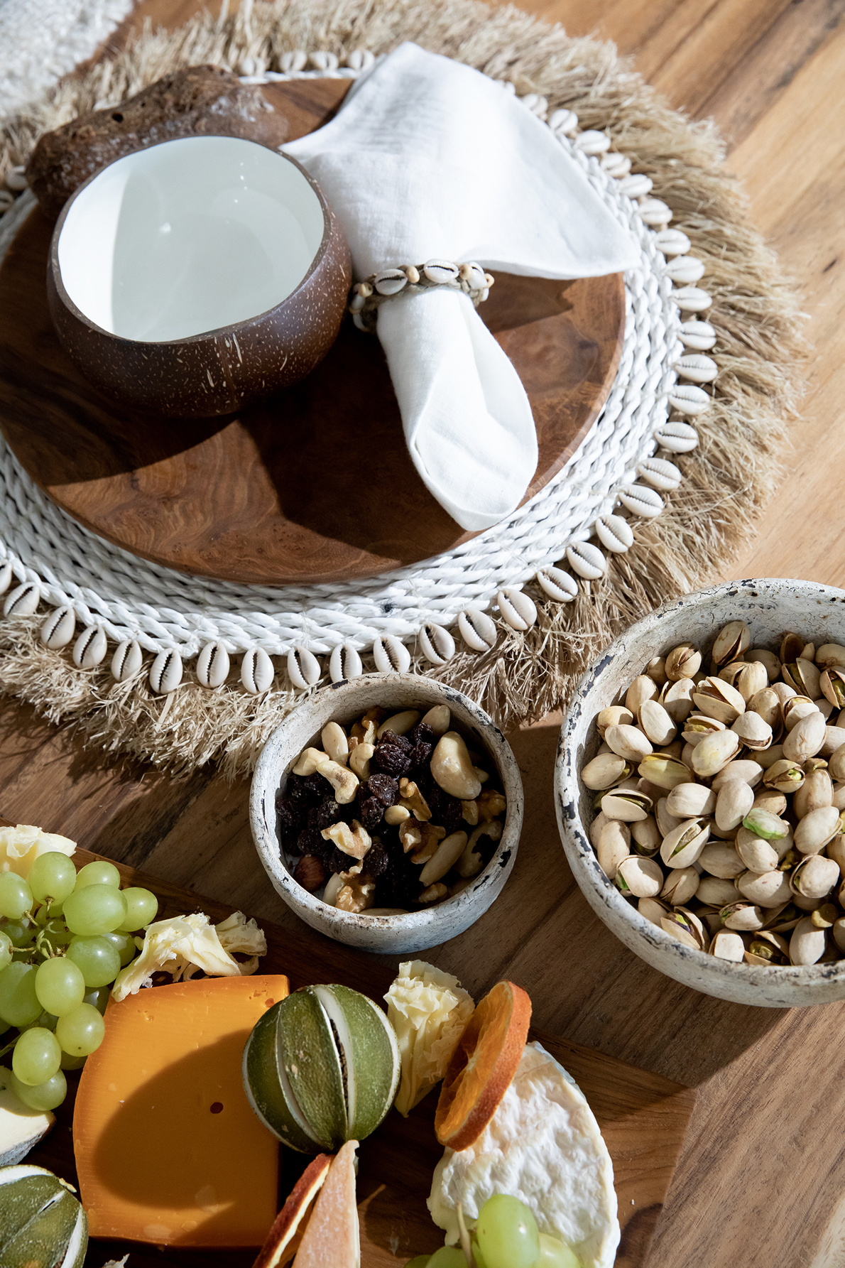 De Teak Root Rond Bord - M