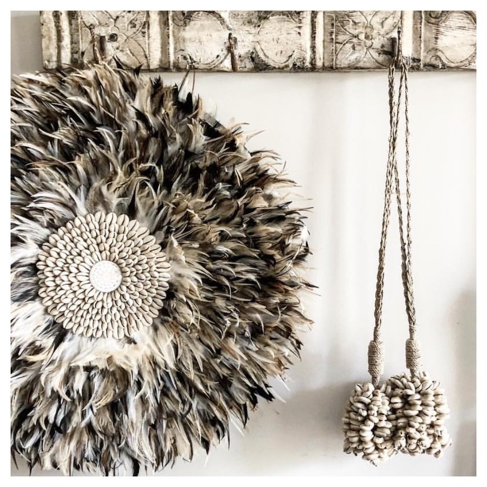 De Coastal Juju Muurdecoratie - Grijs Bruin - L