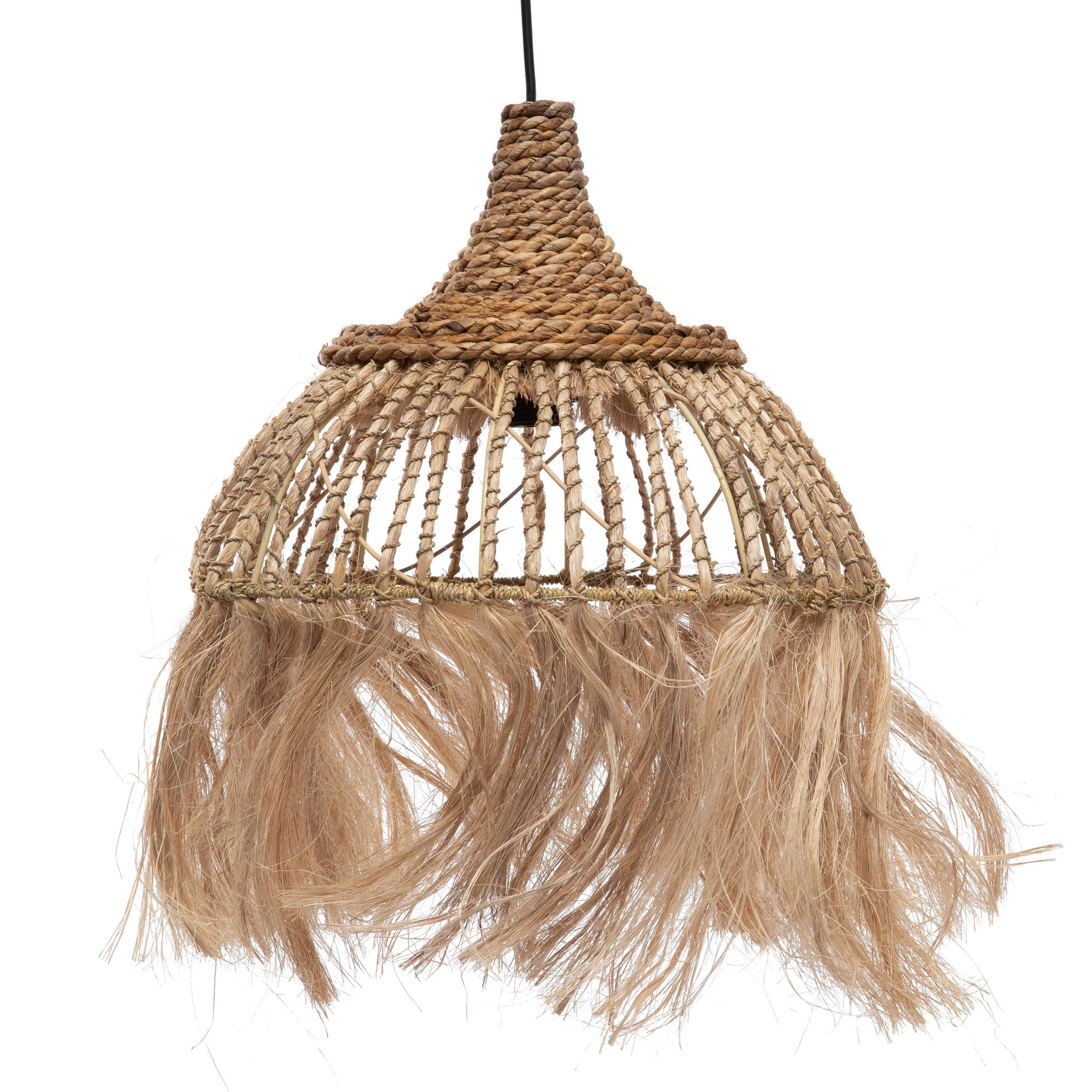 De Abaca Lotus Hanglamp - Naturel - M
