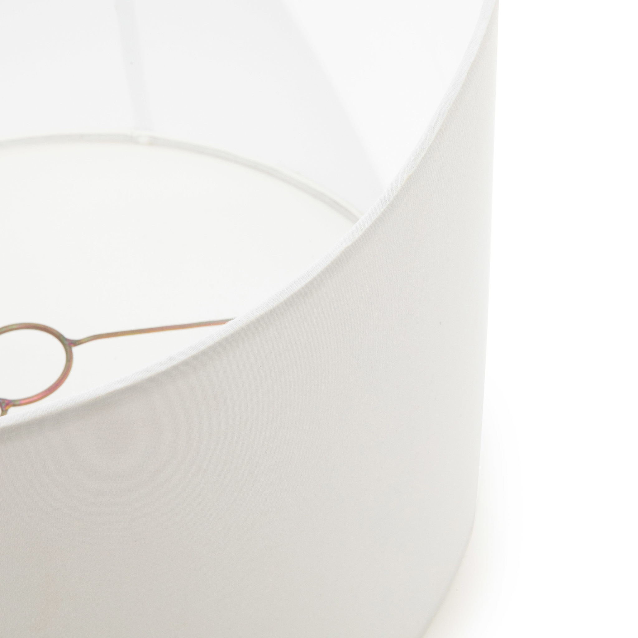 De Teak Wood Tafellamp - Naturel Wit