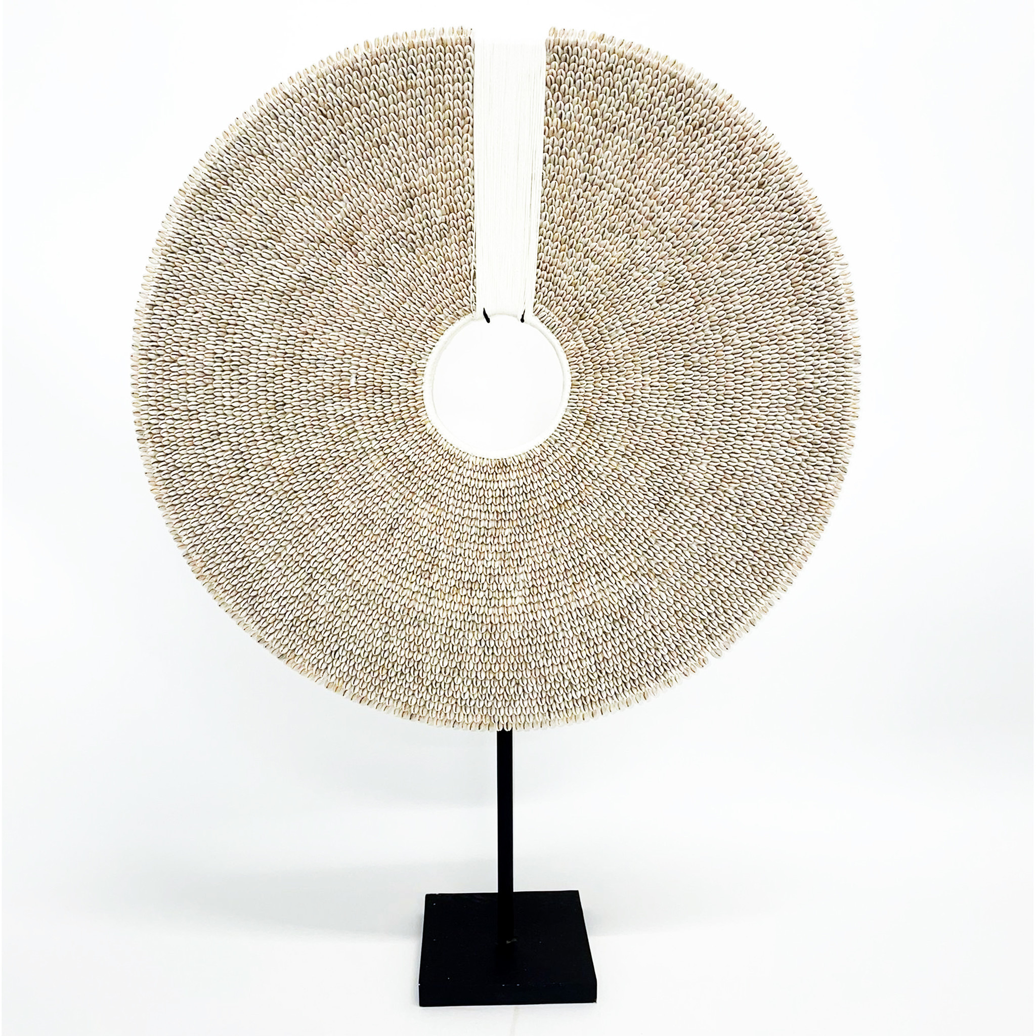 De Papua Shell Disc on Stand - Wit - XXL