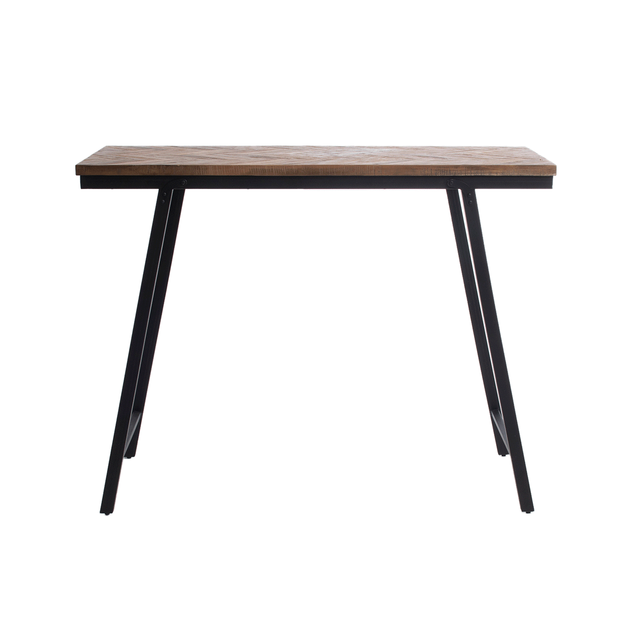 De Visgraat Hoge Tafel - Naturel - 140cm
