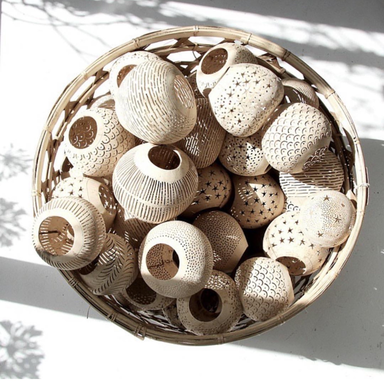 De Coconut Spot Kaarshouder - Naturel