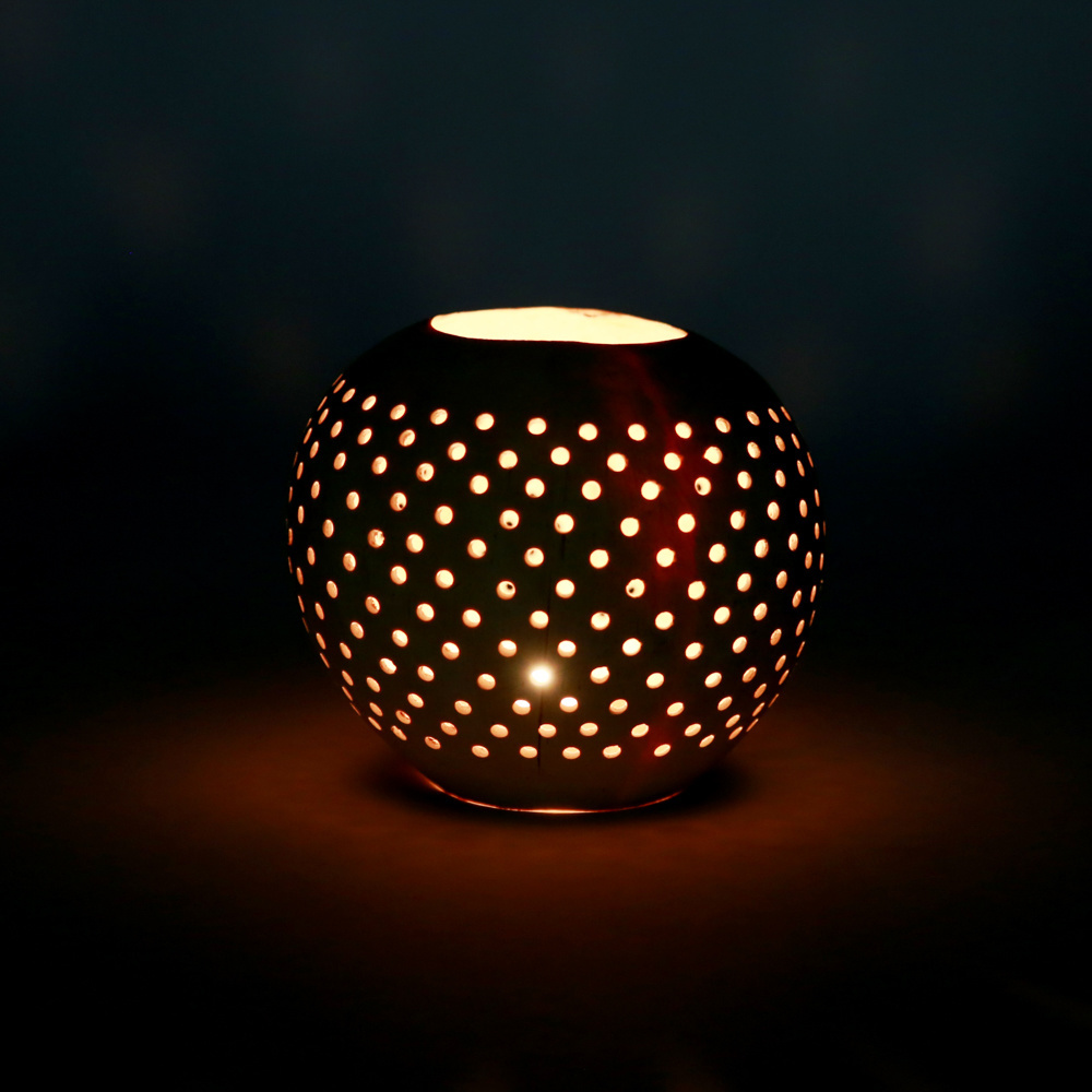 De Coconut Spot Kaarshouder - Naturel