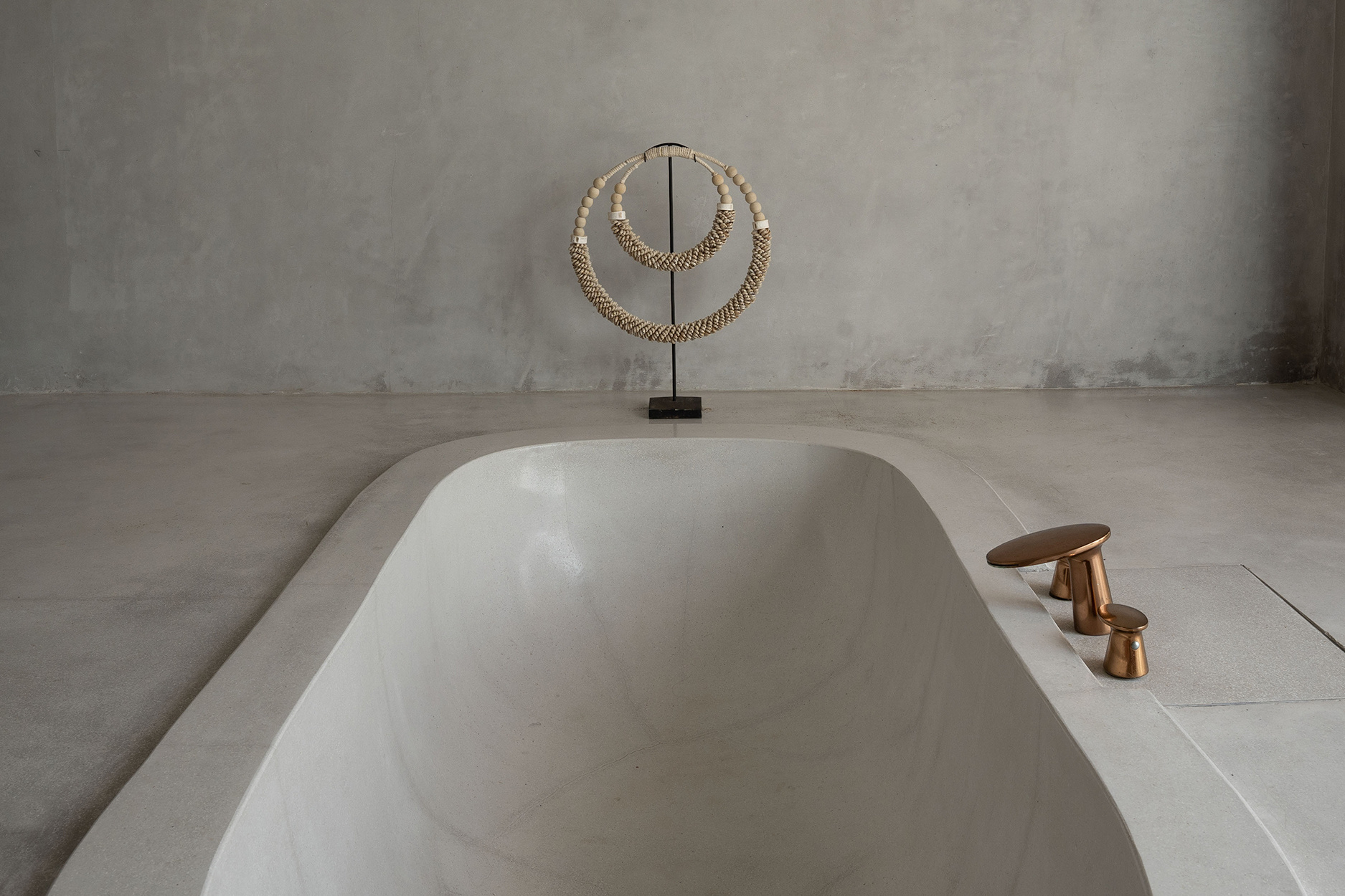 Dubbele Halsketting met Schelpen op Stand - Naturel