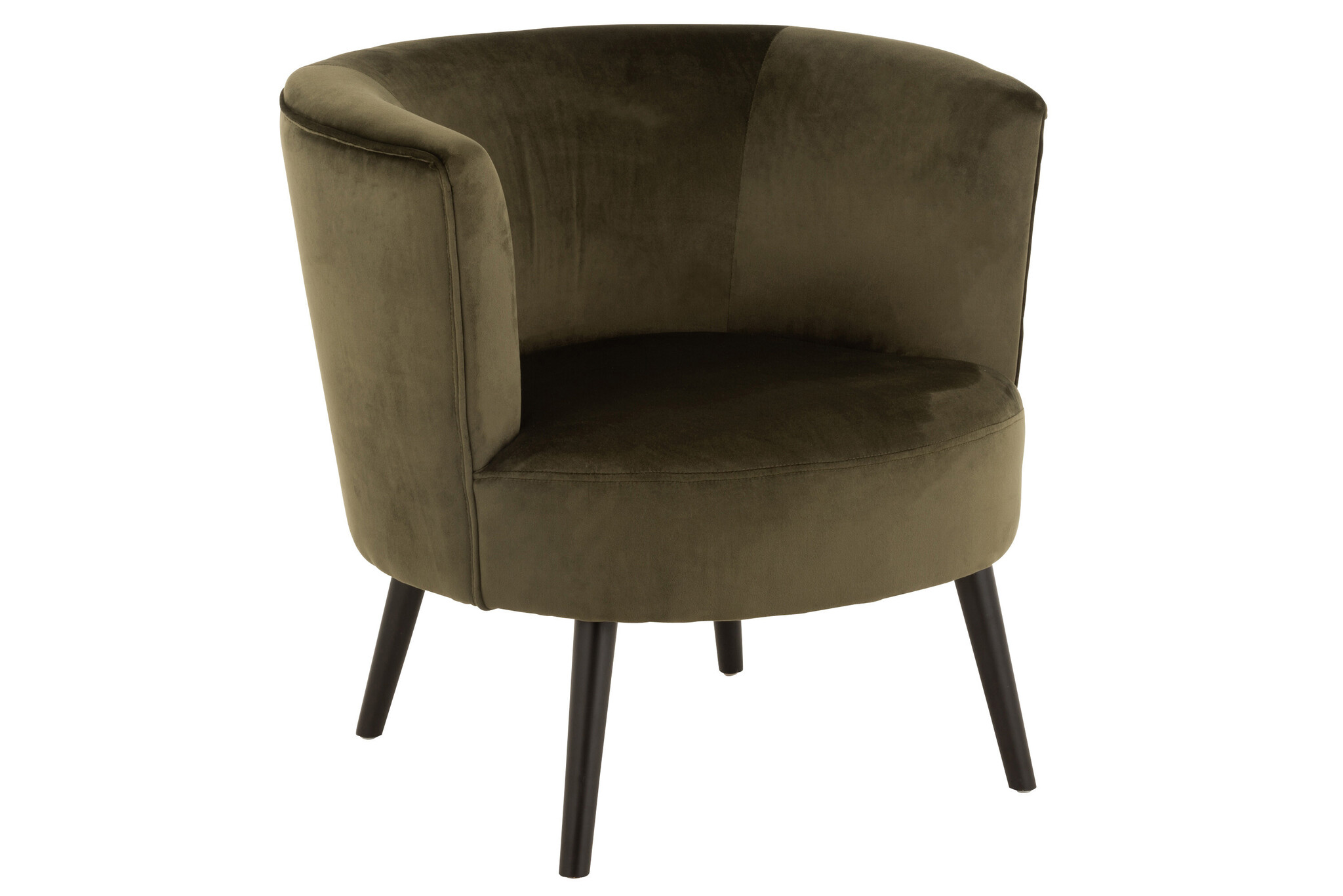 CHAIR TUB TEXTILE/WOOD GREEN