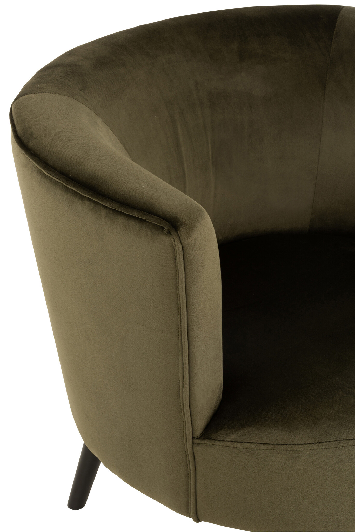 CHAIR TUB TEXTILE/WOOD GREEN