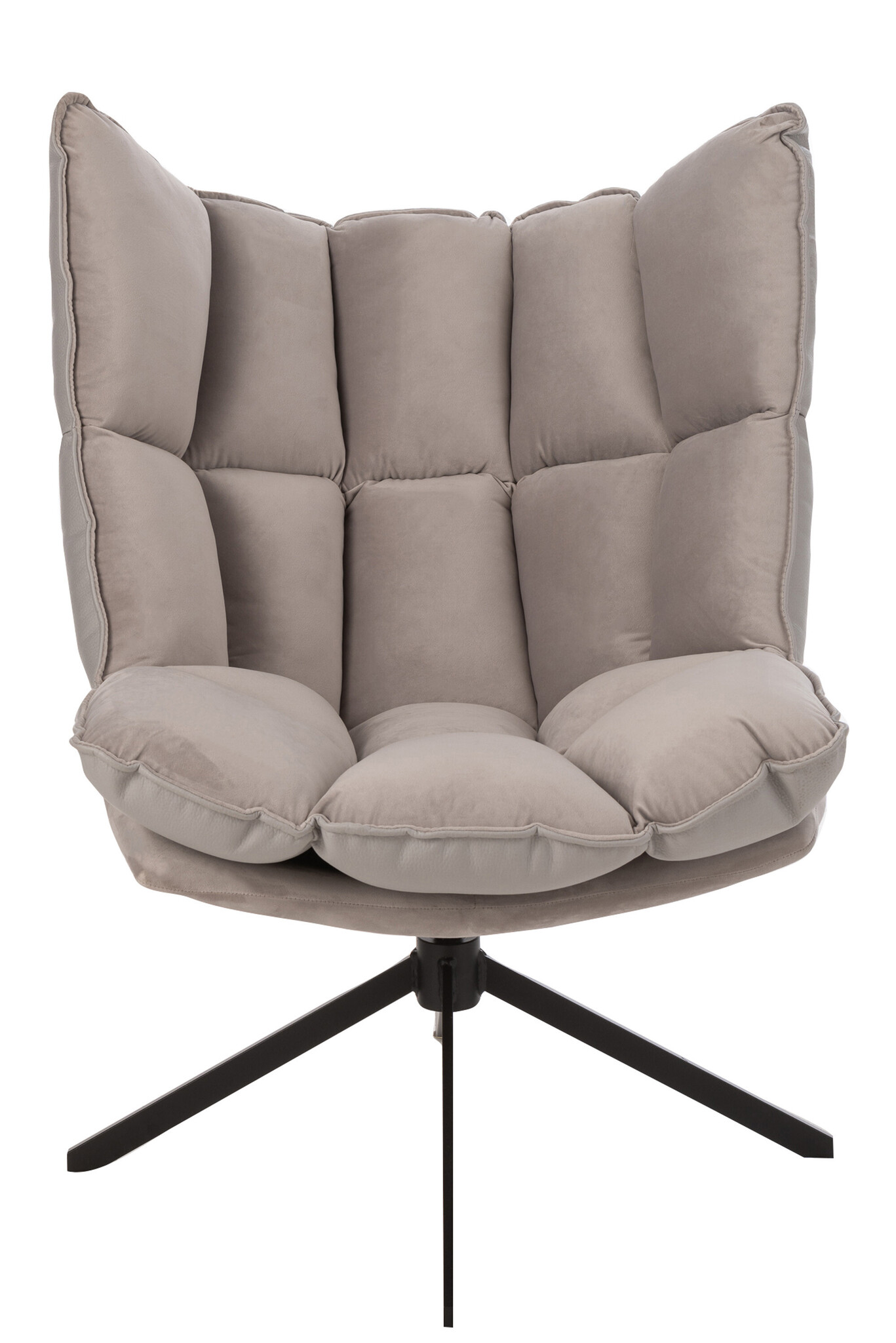CHAIR REL CUSH FR TEX/MET LGRY