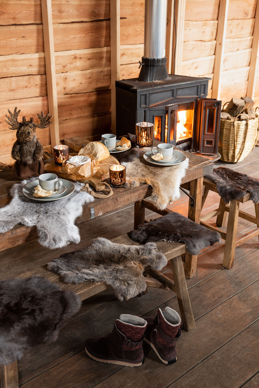 BENCH WOOD BROWN