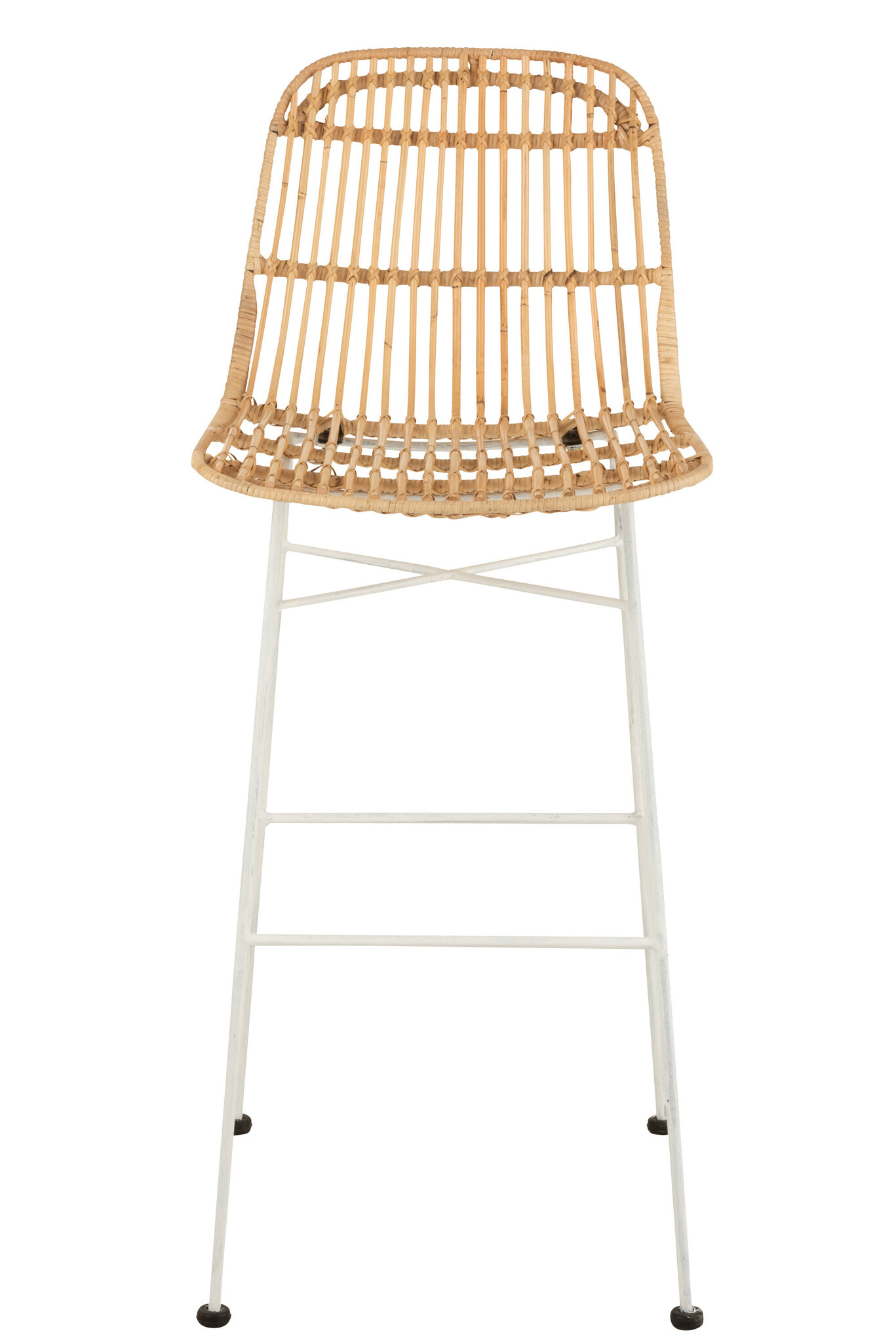 BAR SEAT EMA RATTAN/MET NAT/WH