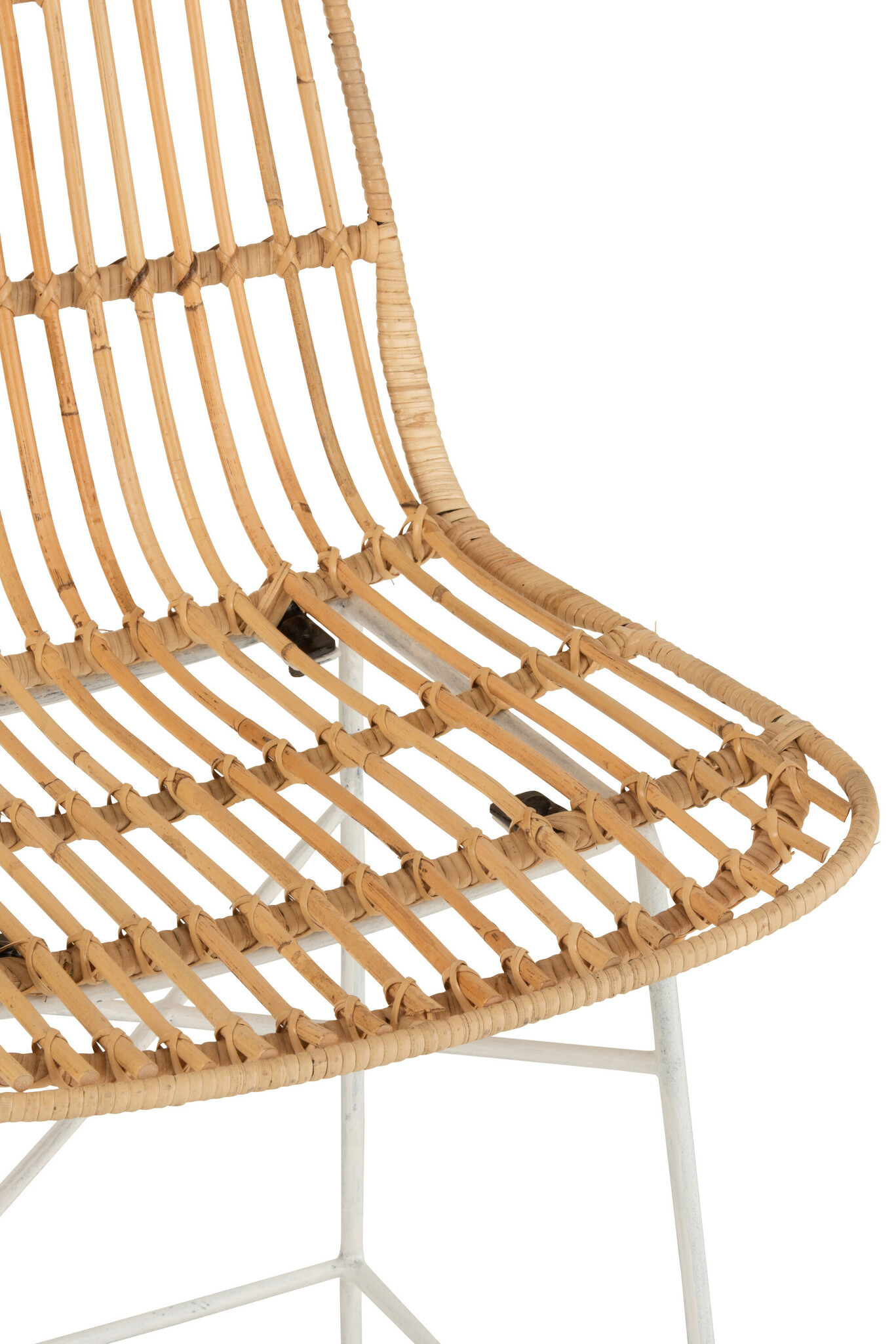 BAR SEAT EMA RATTAN/MET NAT/WH