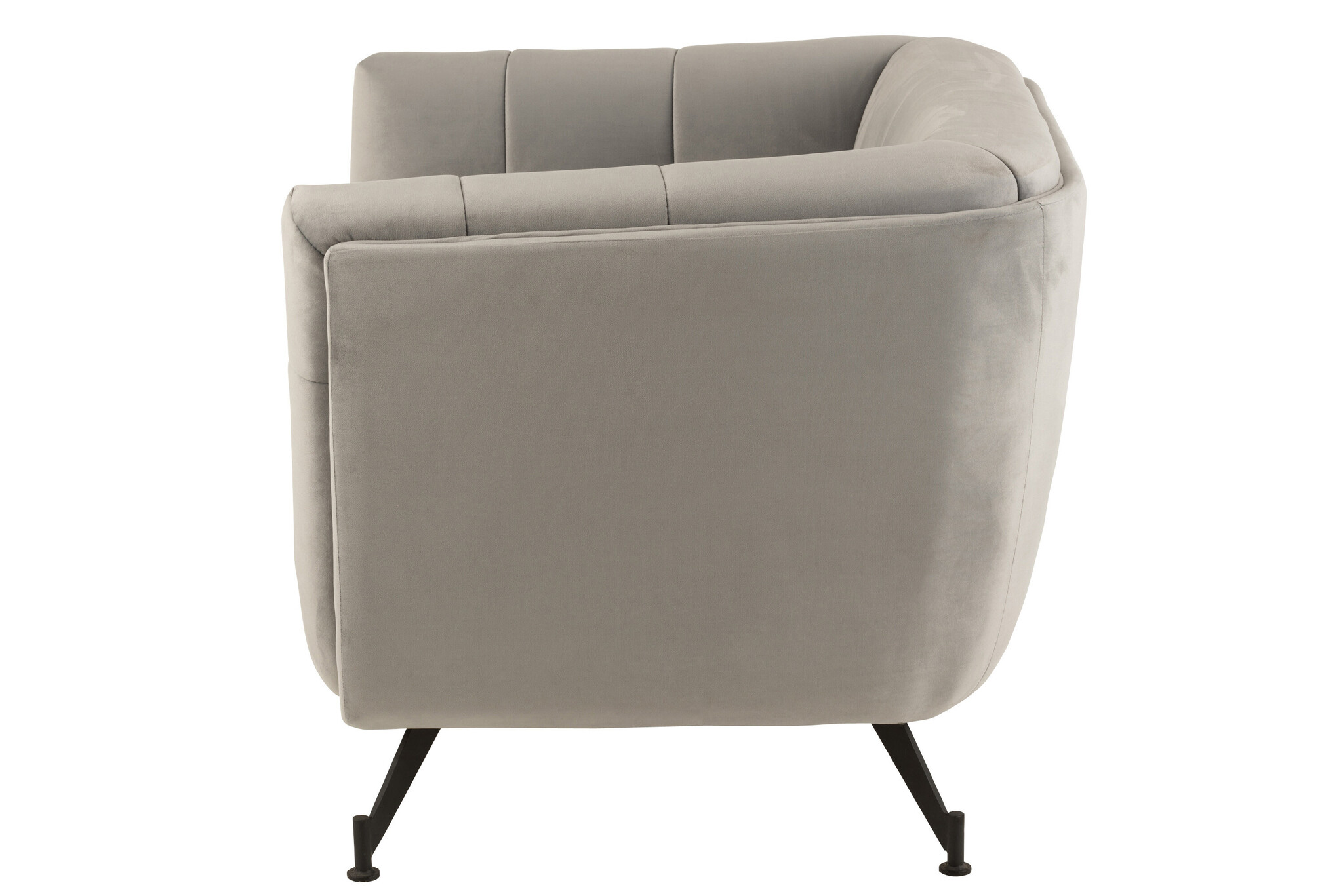LOUNGE SEAT 1P TEX/WD/MET LGR