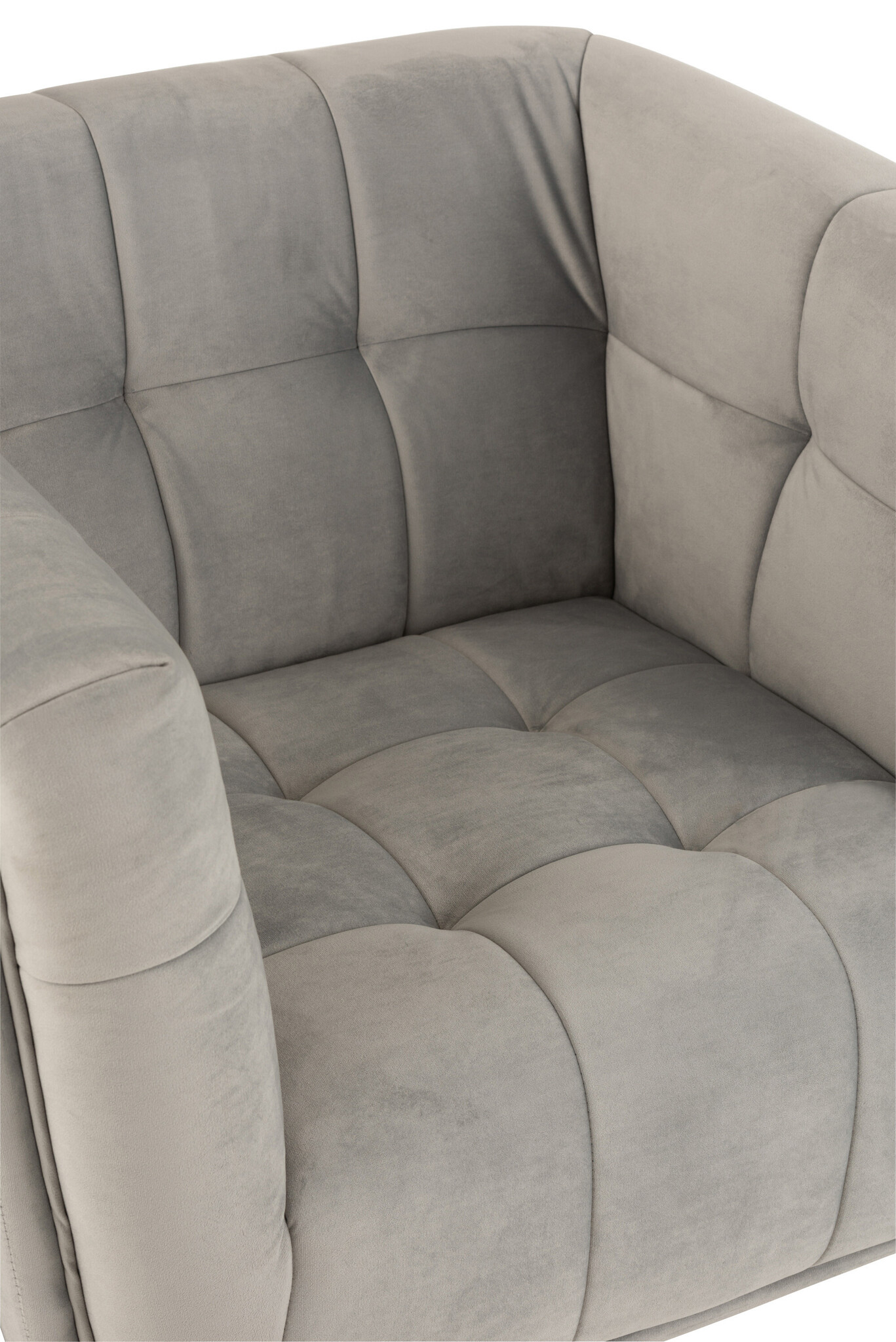 LOUNGE SEAT 1P TEX/WD/MET LGR