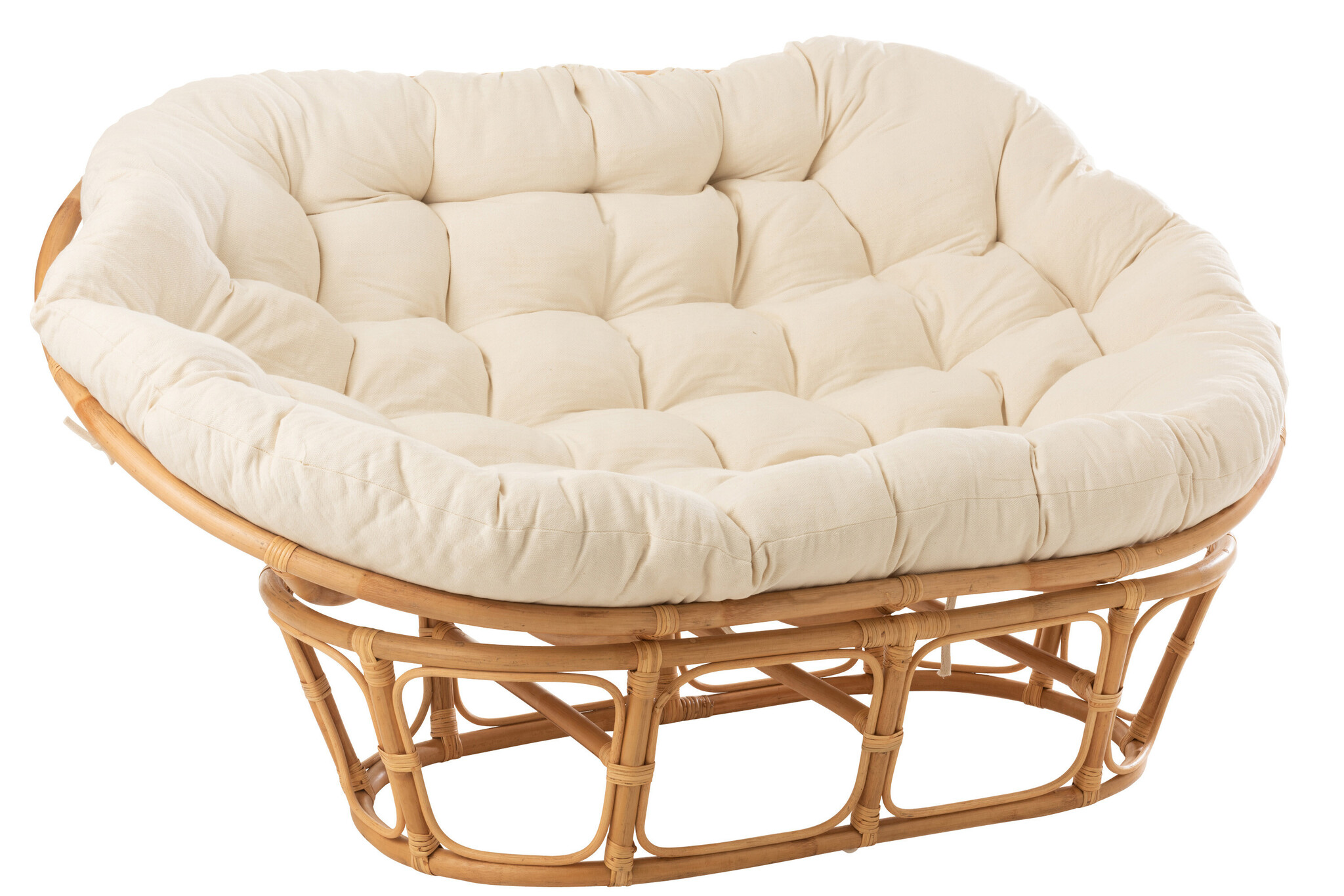 SEAT RONI CUSHION RAT NAT/WH