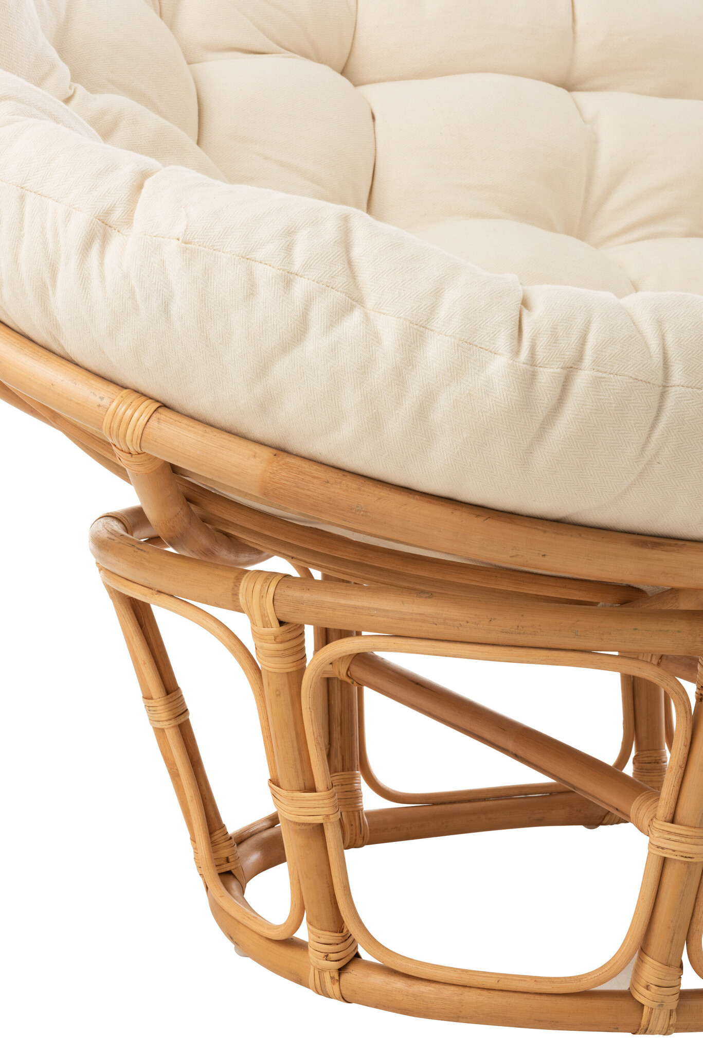 SEAT RONI CUSHION RAT NAT/WH