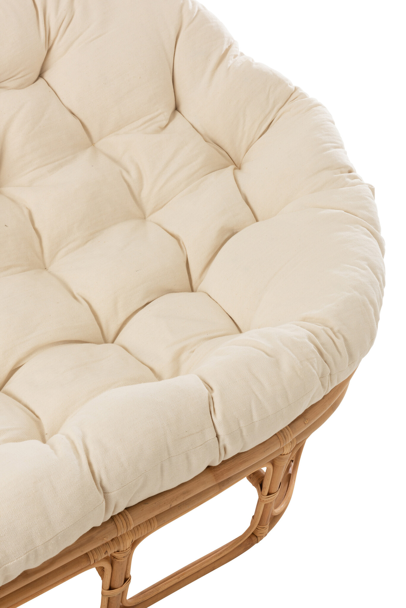SEAT RONI CUSHION RAT NAT/WH