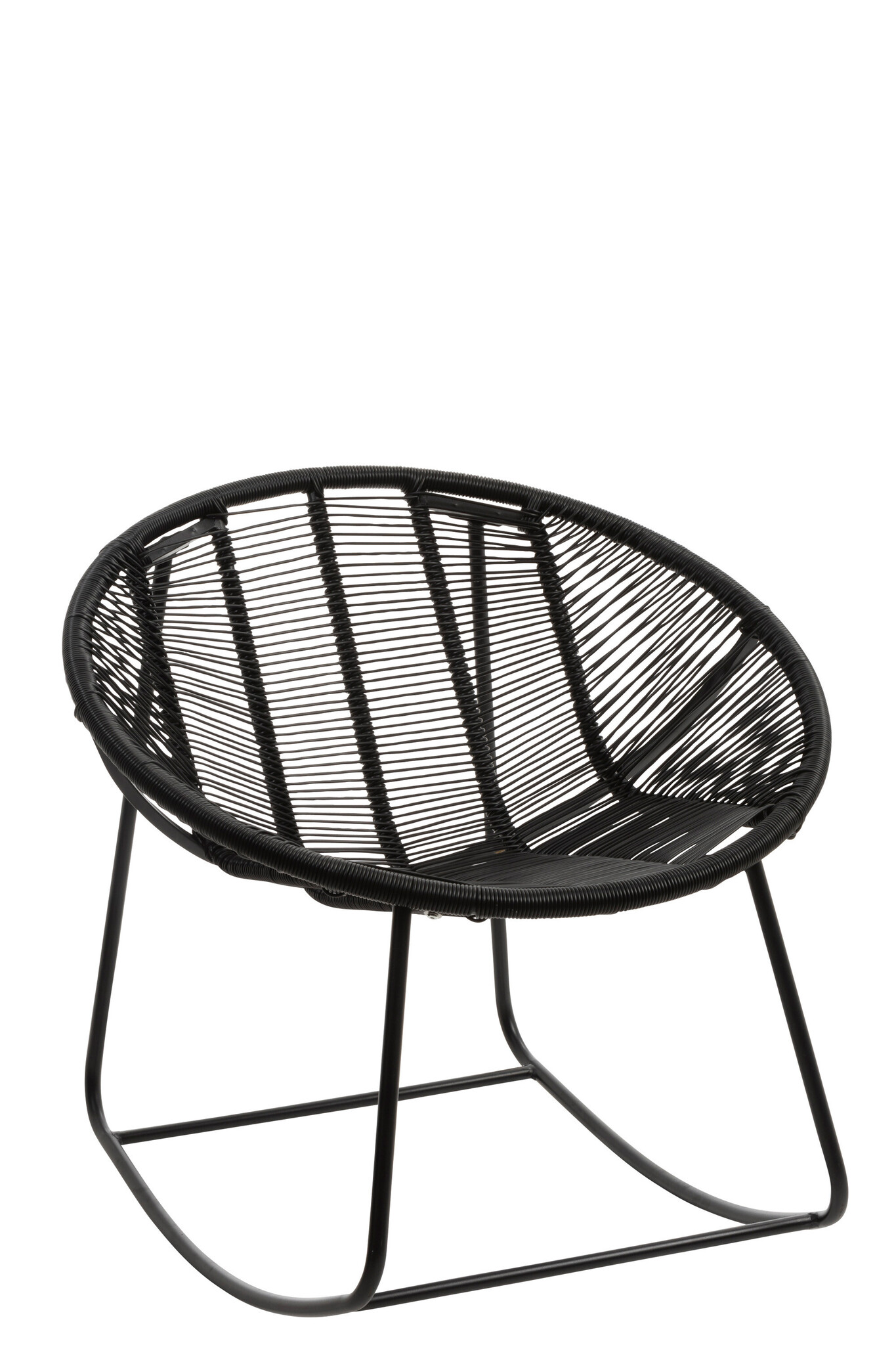 ROCKING CHAIR PAM METAL/PL BL