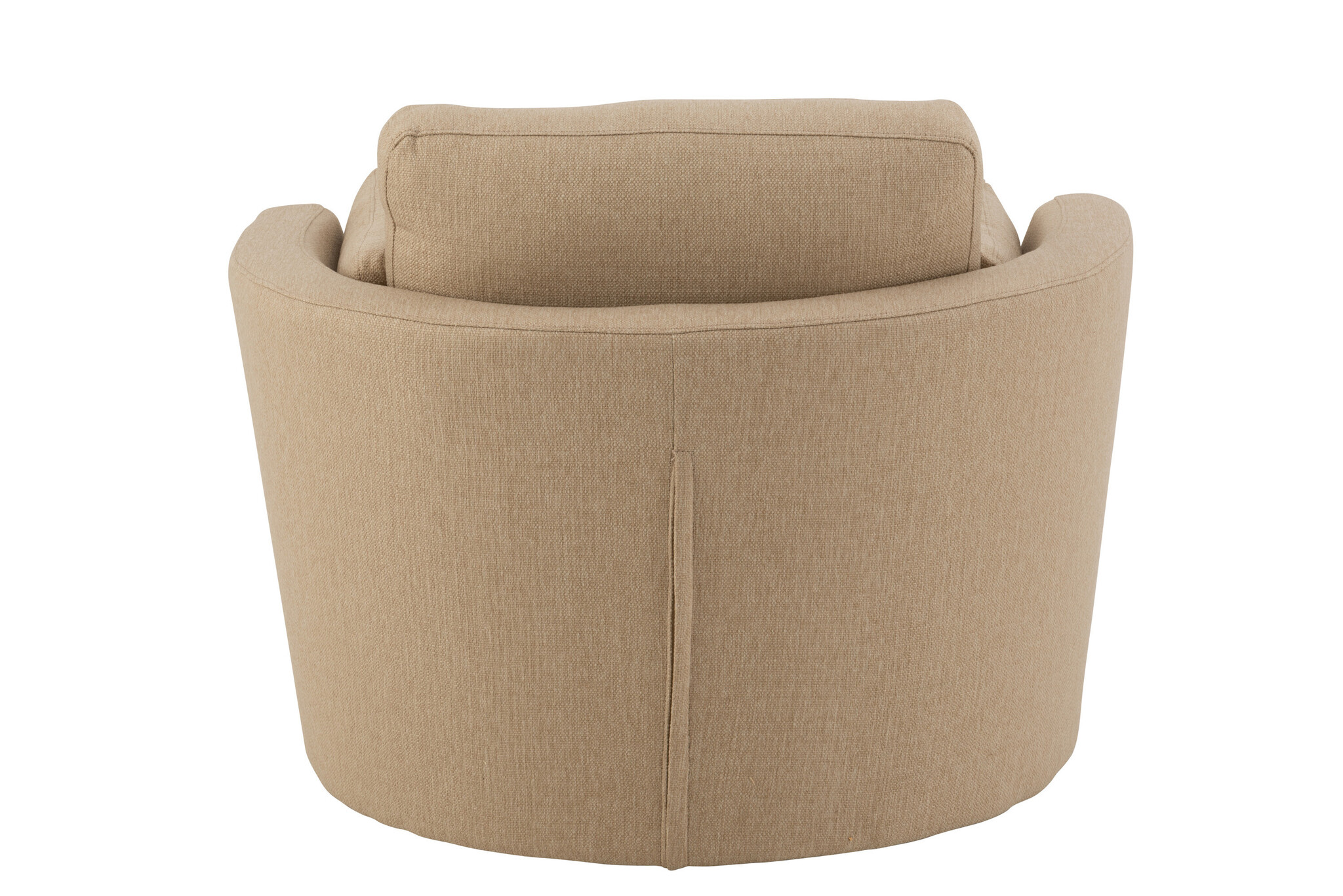 CHAIR SWIVEL WD/TEXTILE BEIGE