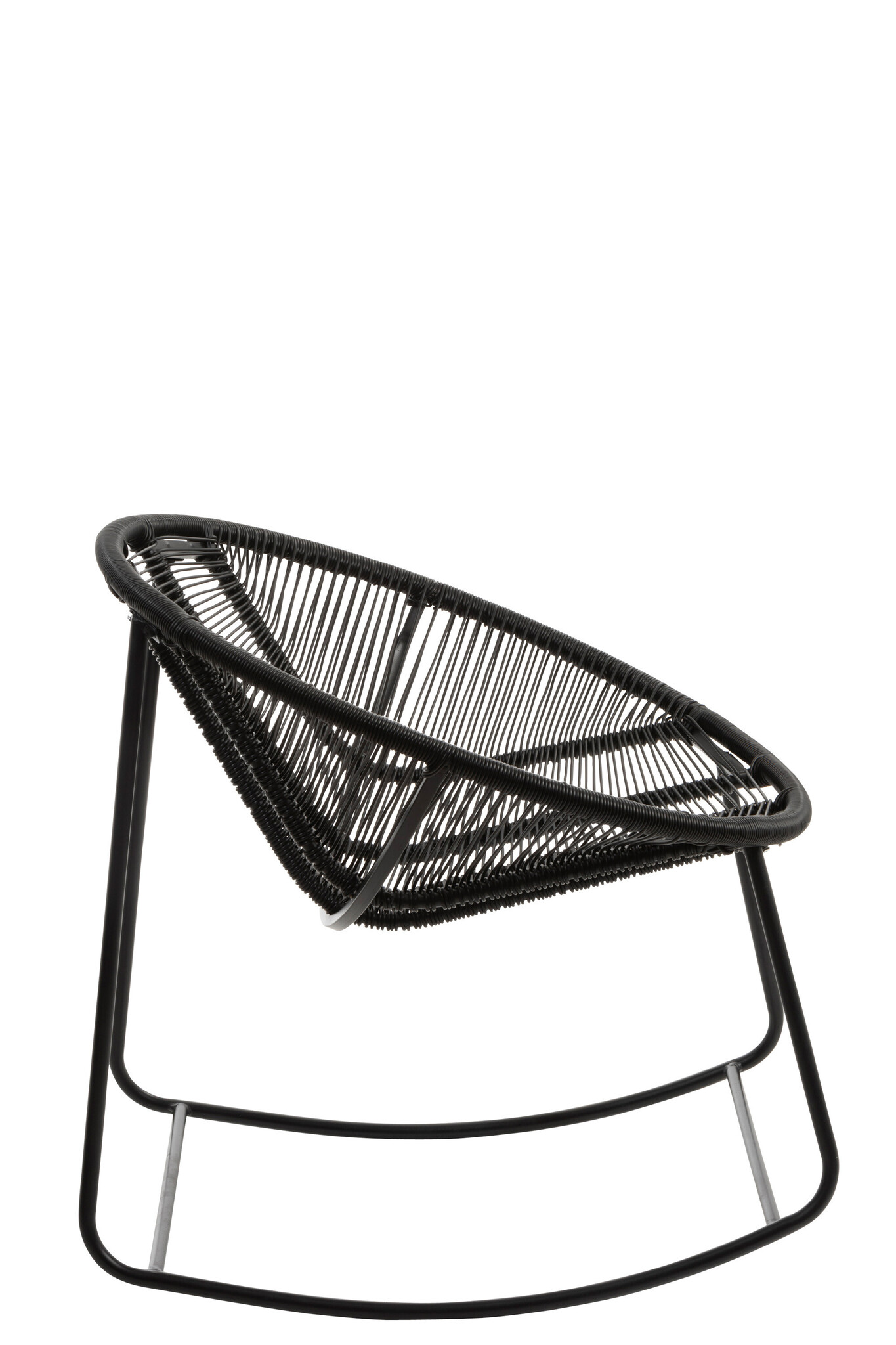 ROCKING CHAIR PAM METAL/PL BL