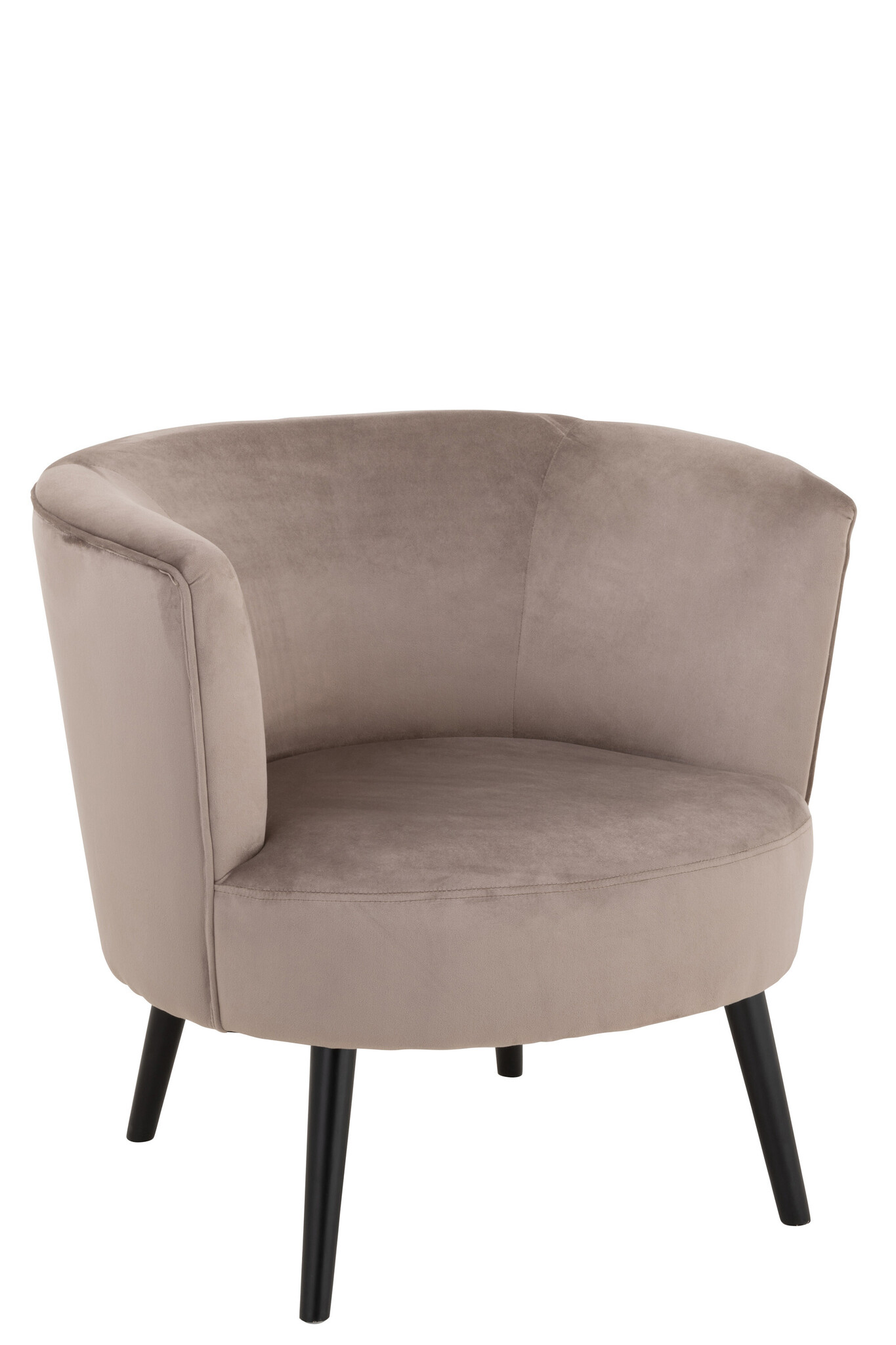 LOUNGE CHAIR ROUND TEX/MET BR
