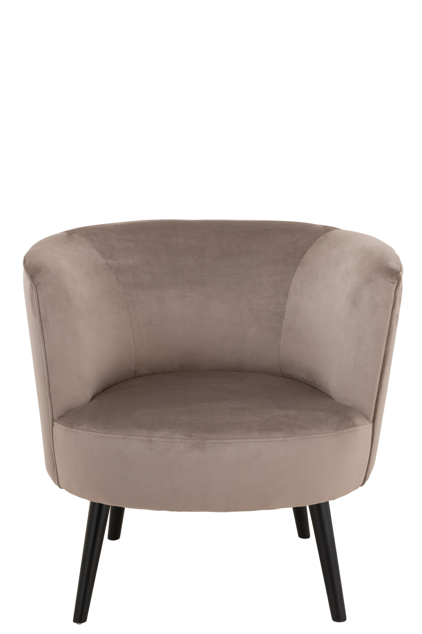 LOUNGE CHAIR ROUND TEX/MET BR