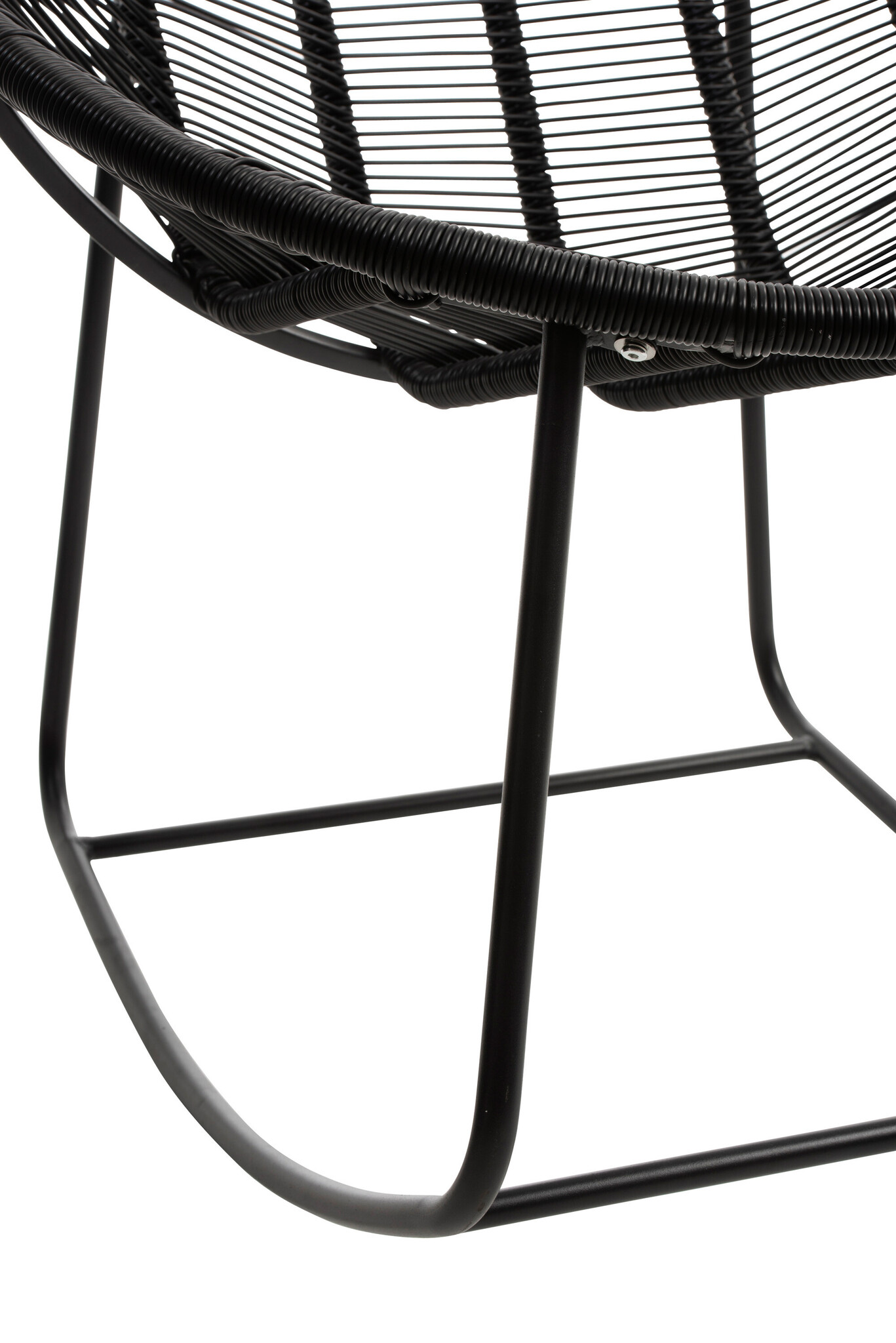 ROCKING CHAIR PAM METAL/PL BL